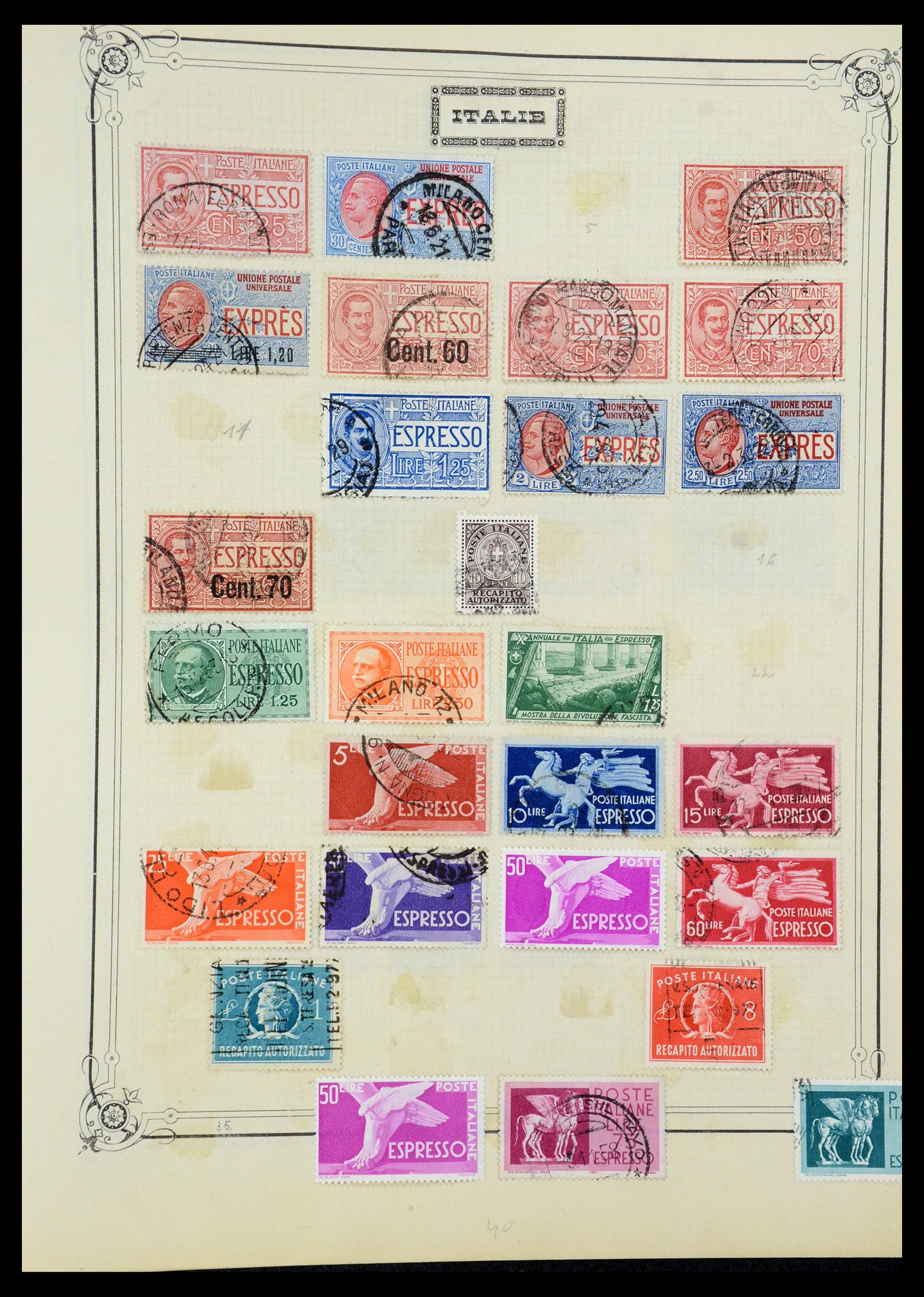 35932 054 - Postzegelverzameling 35932 Italië 1862-1980.
