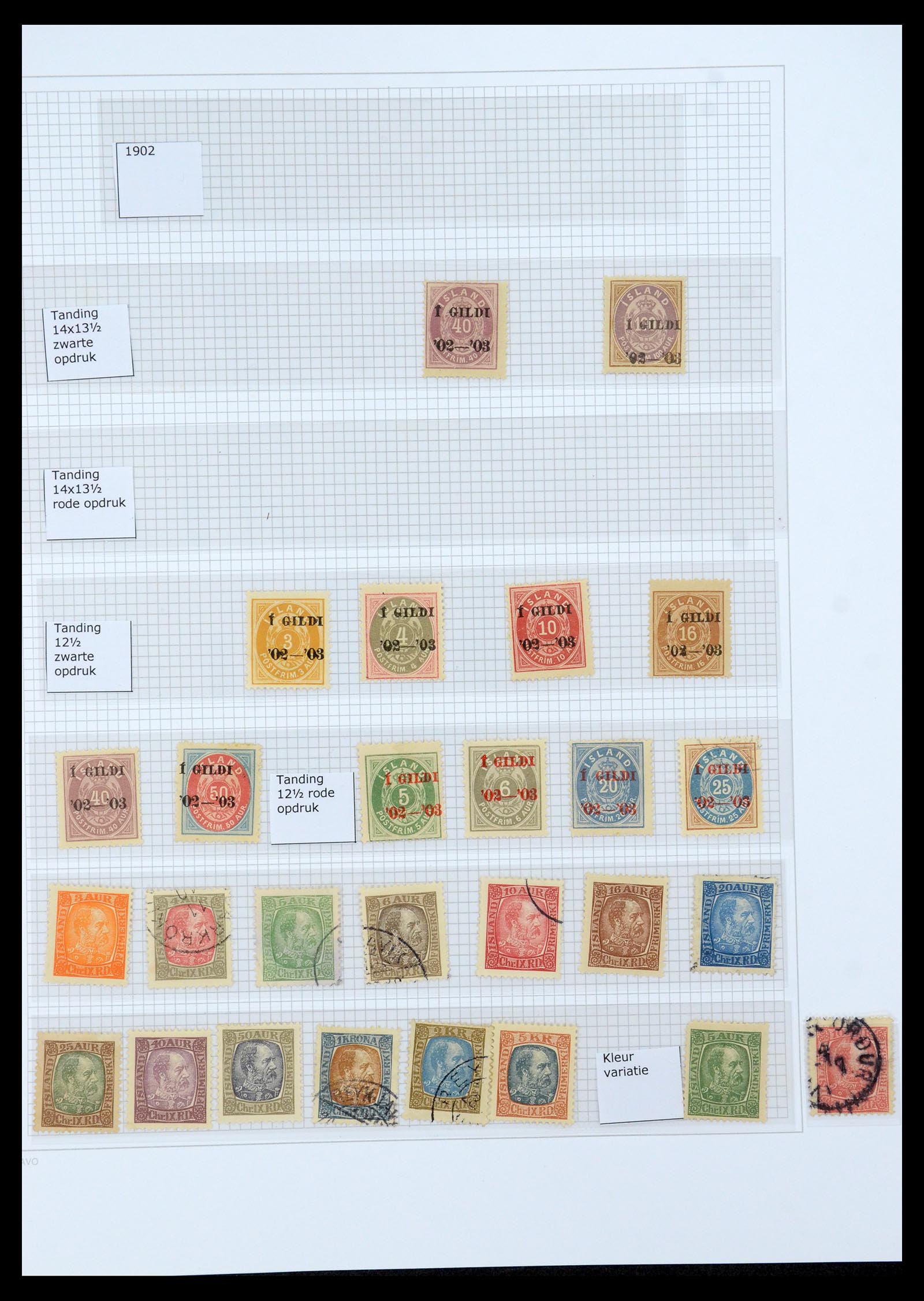 35933 002 - Postzegelverzameling 35933 IJsland 1873-1936.