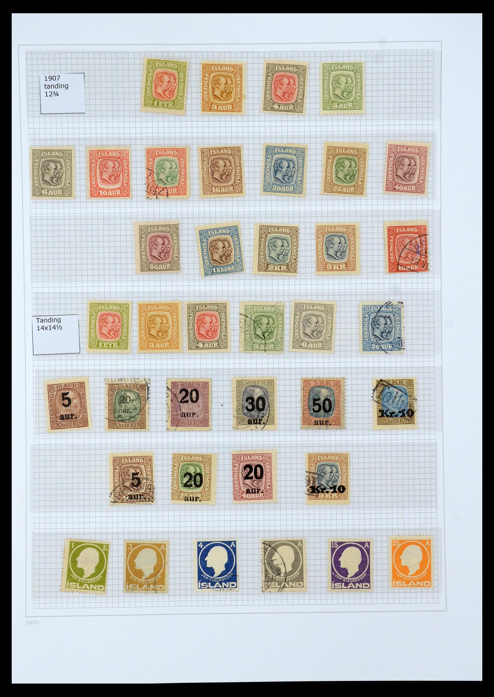 35933 003 - Postzegelverzameling 35933 IJsland 1873-1936.