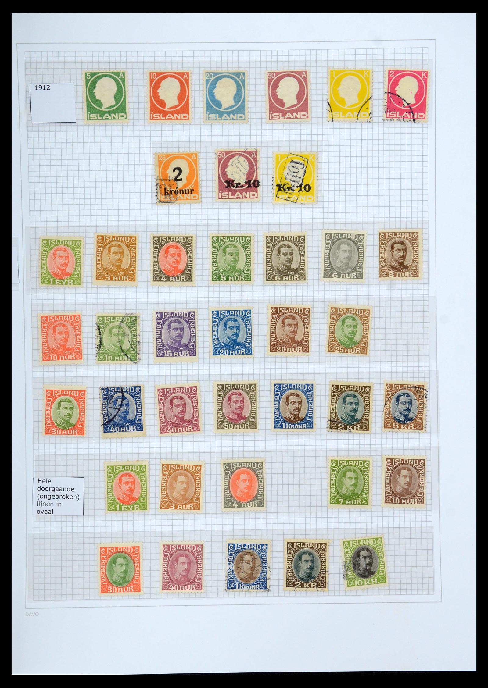 35933 004 - Postzegelverzameling 35933 IJsland 1873-1936.