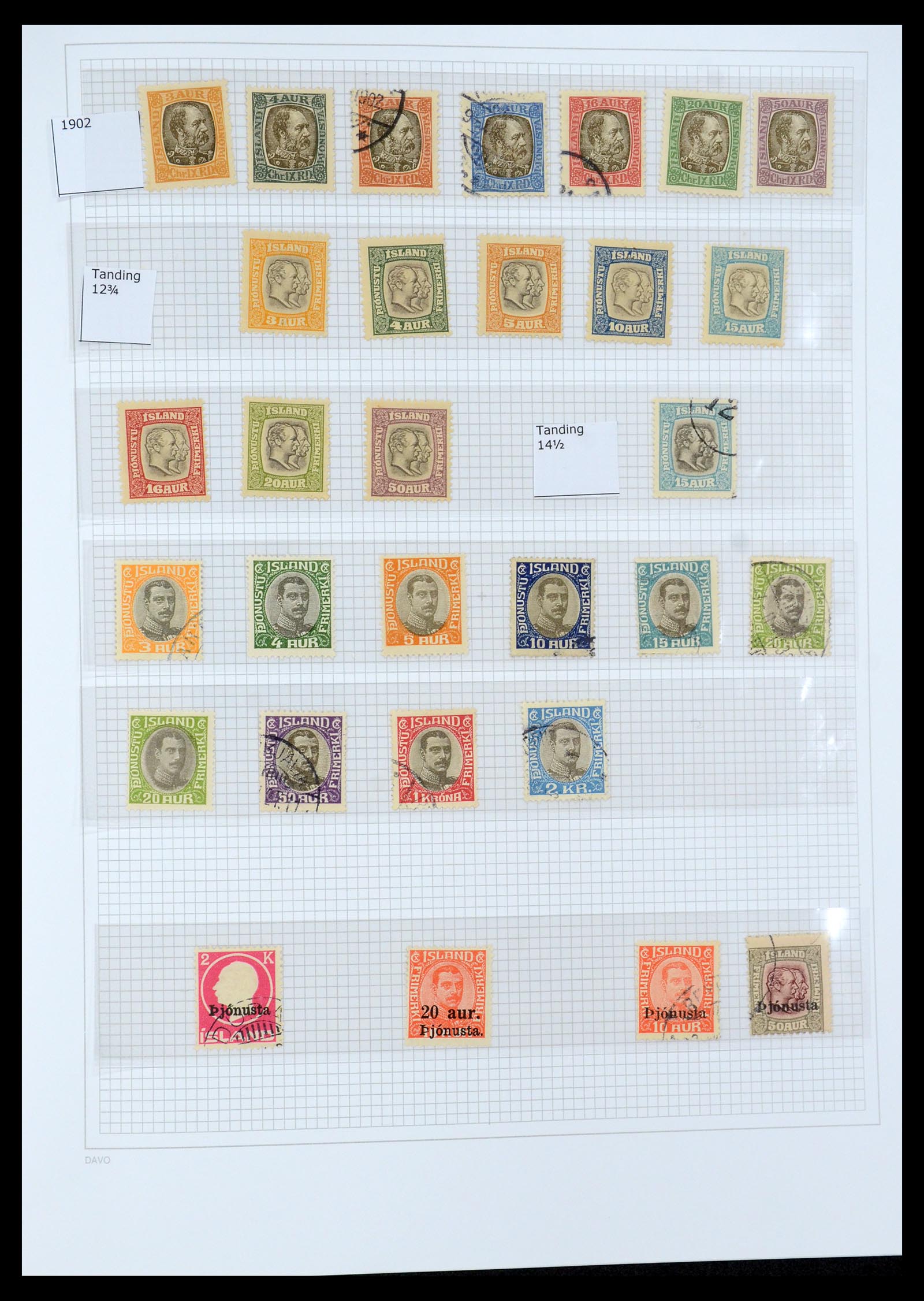 35933 007 - Postzegelverzameling 35933 IJsland 1873-1936.