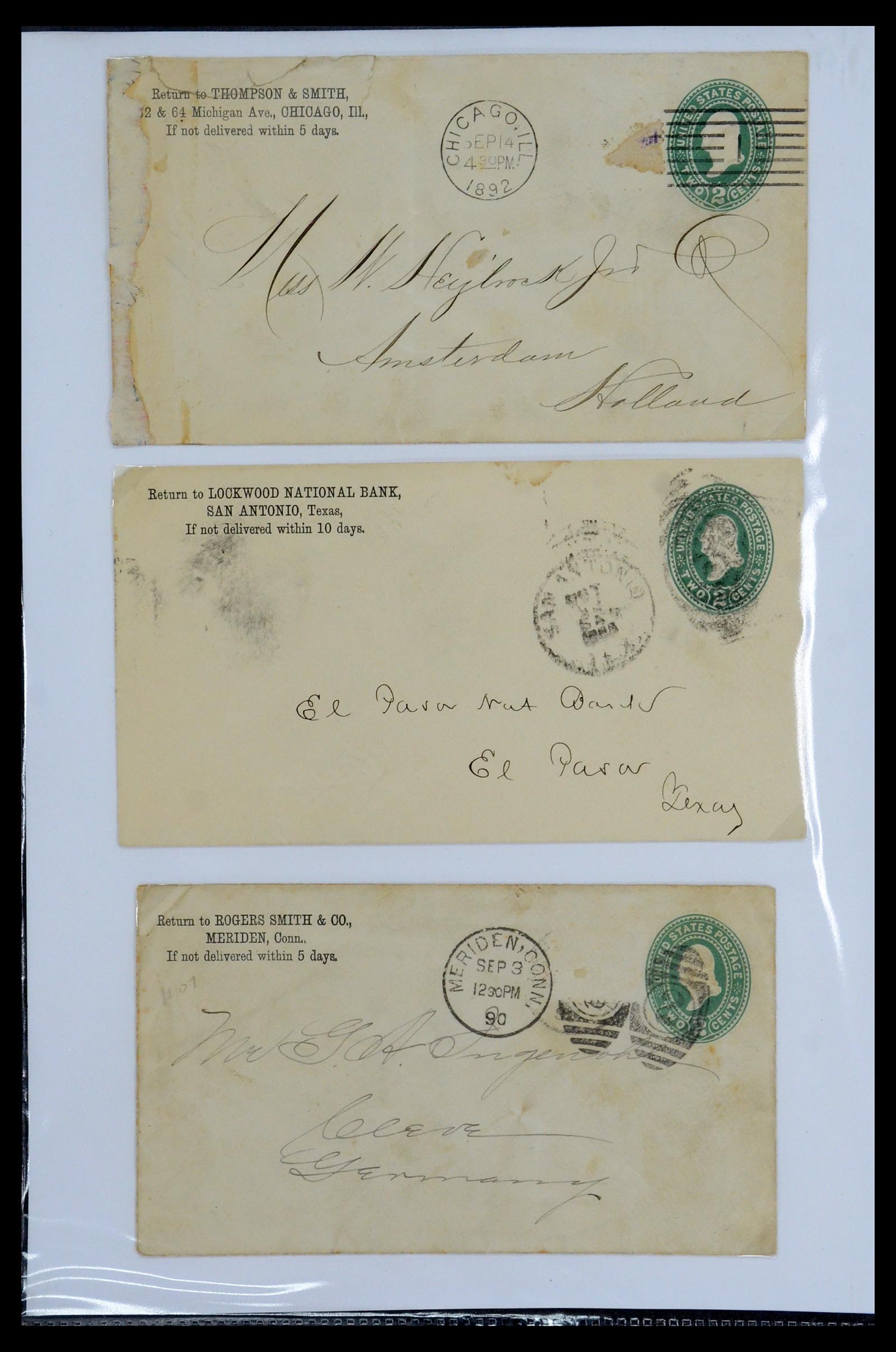 35934 016 - Stamp collection 35934 USA postal stationeries 1873-1984.