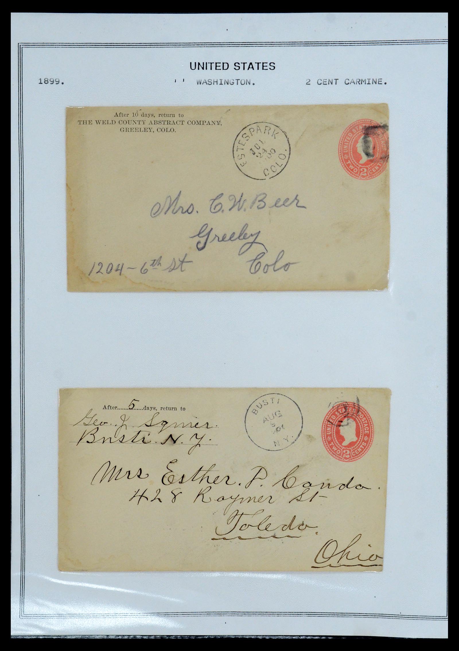 35934 041 - Stamp collection 35934 USA postal stationeries 1873-1984.