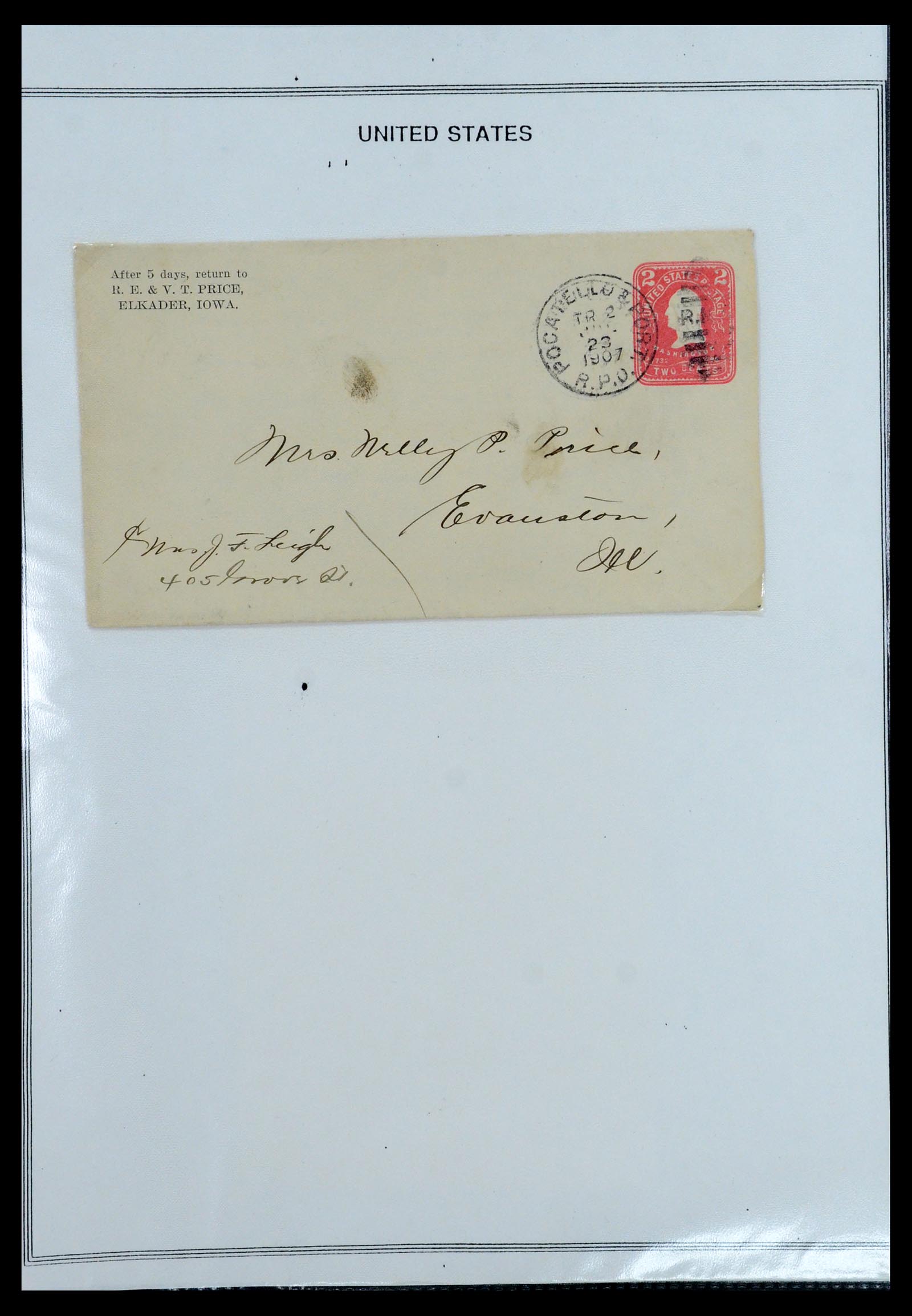 35934 055 - Stamp collection 35934 USA postal stationeries 1873-1984.