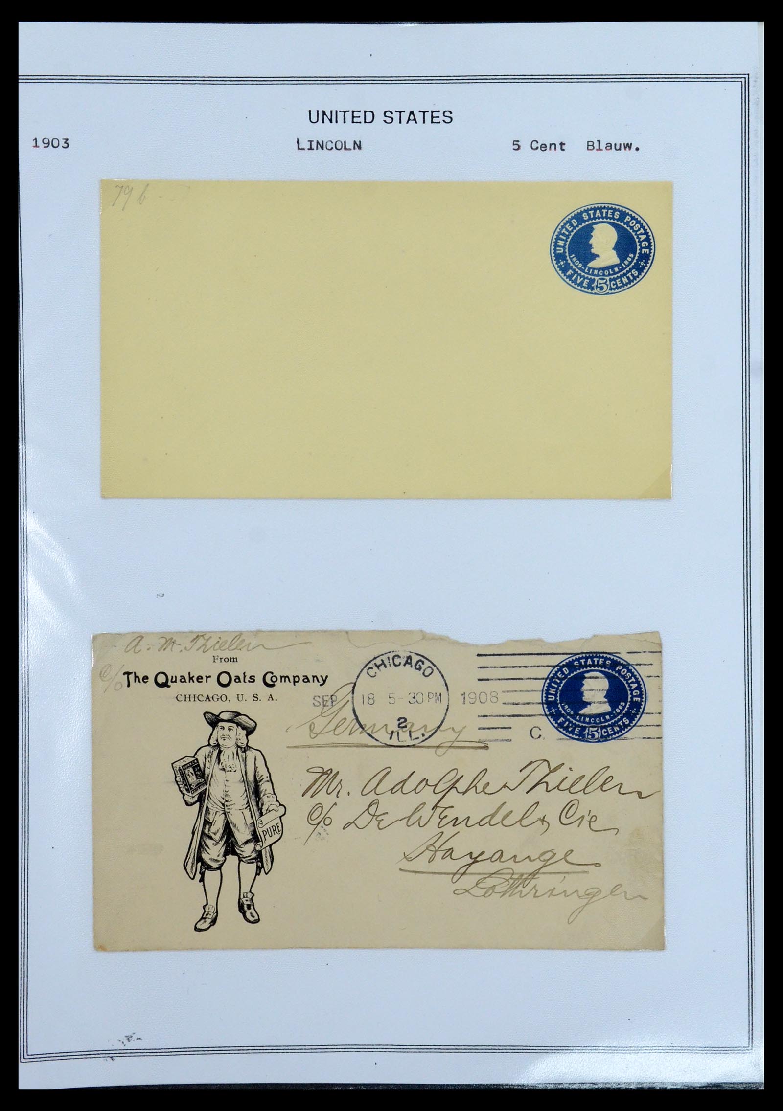 35934 057 - Stamp collection 35934 USA postal stationeries 1873-1984.