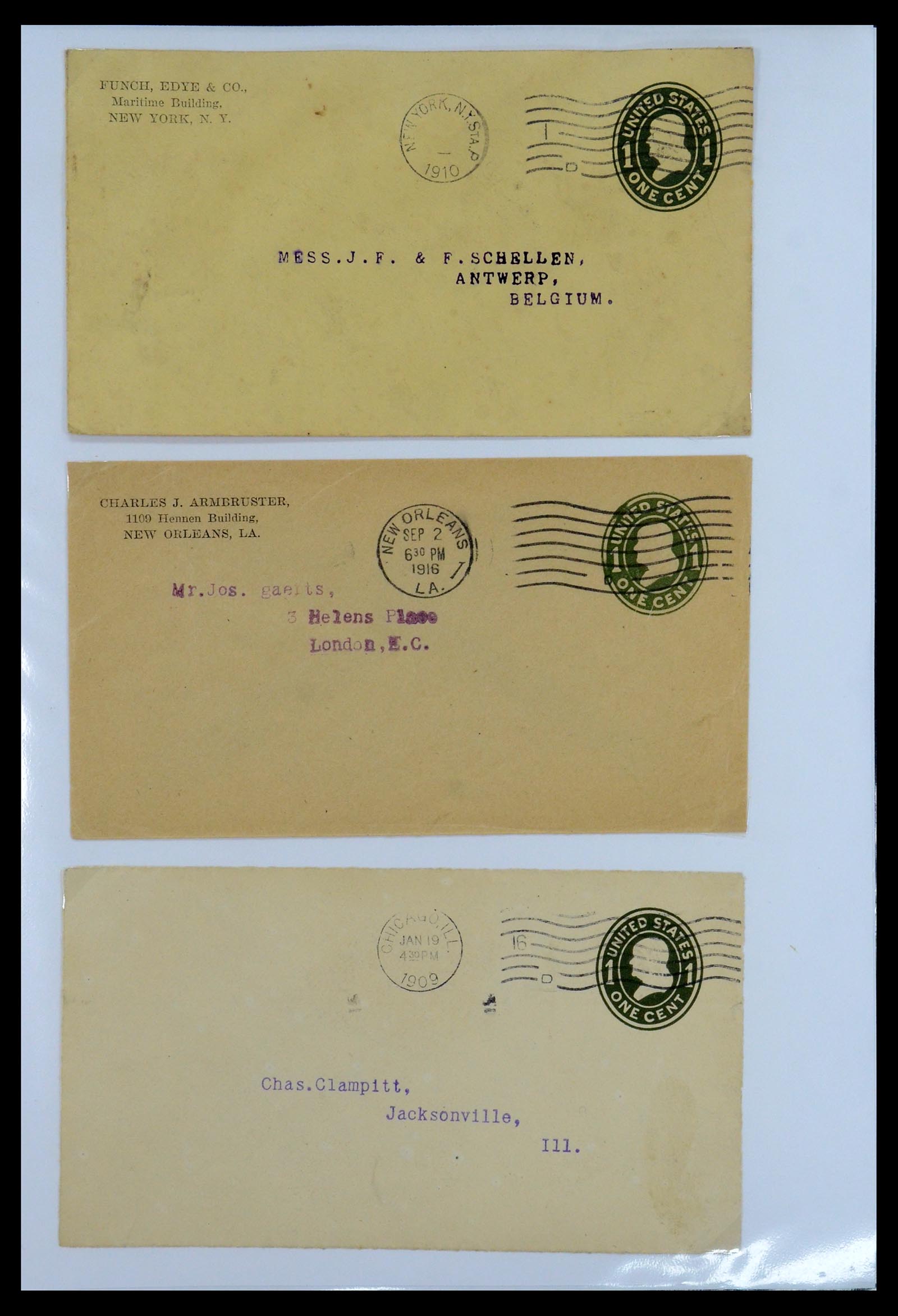 35934 062 - Stamp collection 35934 USA postal stationeries 1873-1984.