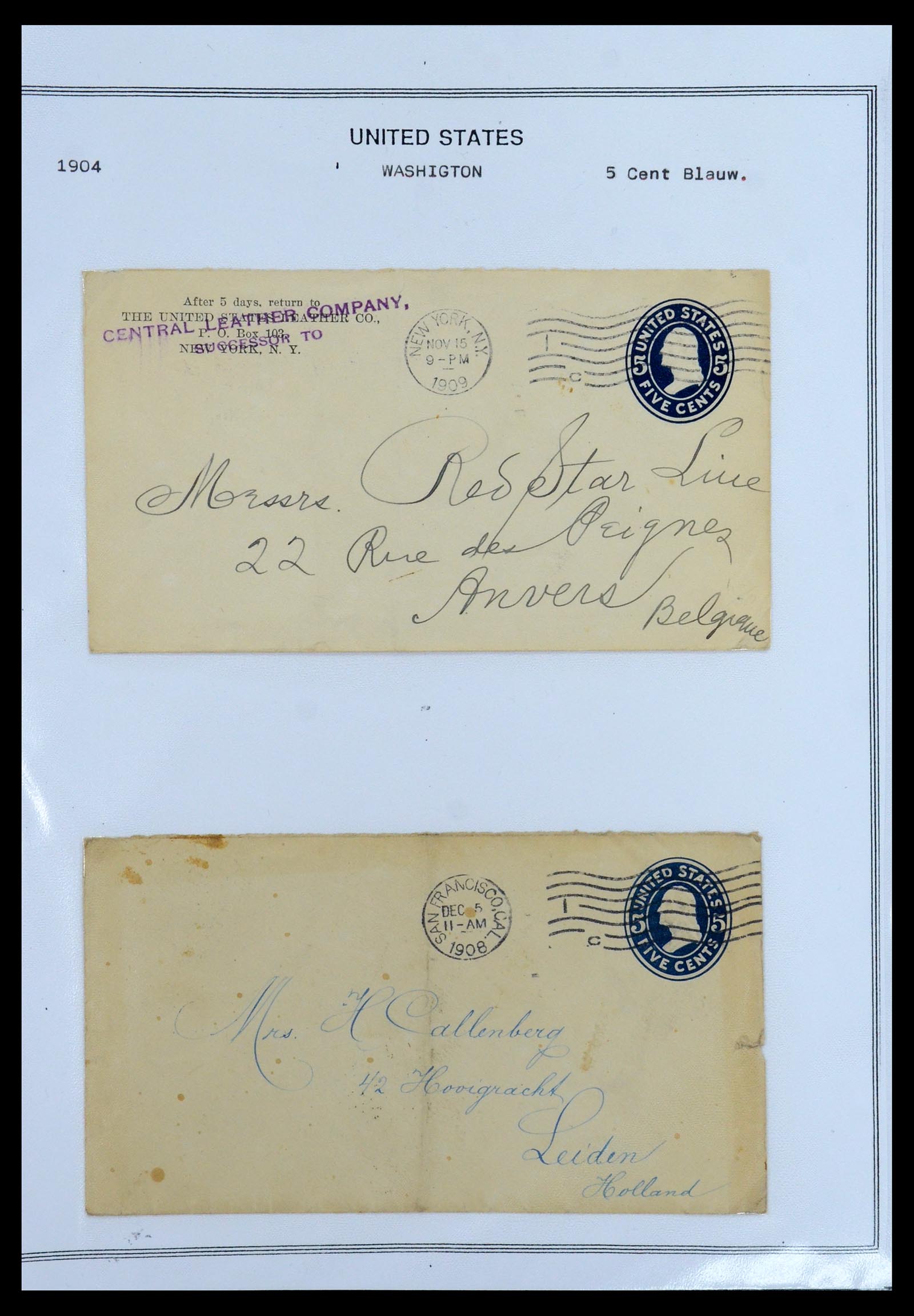 35934 075 - Stamp collection 35934 USA postal stationeries 1873-1984.