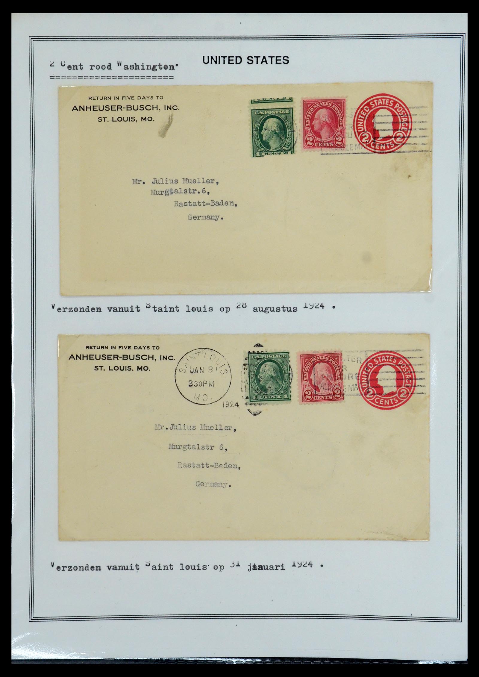 35934 085 - Stamp collection 35934 USA postal stationeries 1873-1984.