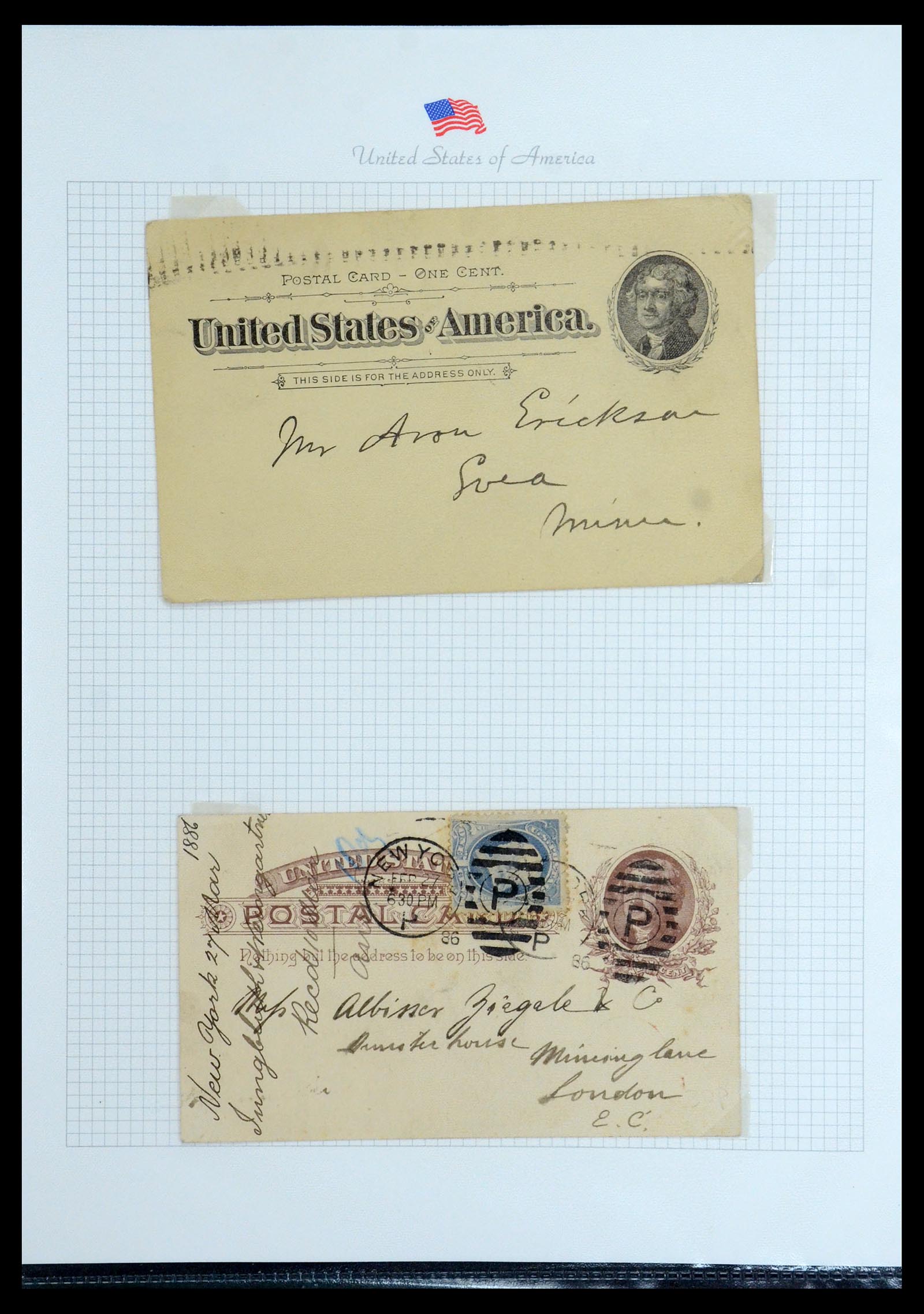 35934 127 - Stamp collection 35934 USA postal stationeries 1873-1984.