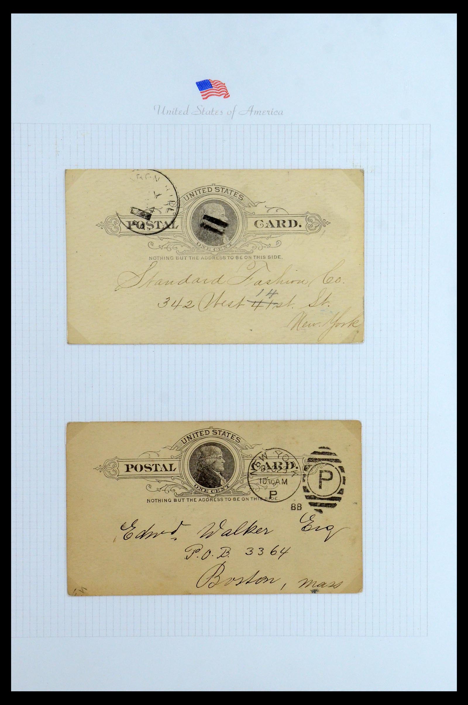 35934 132 - Stamp collection 35934 USA postal stationeries 1873-1984.