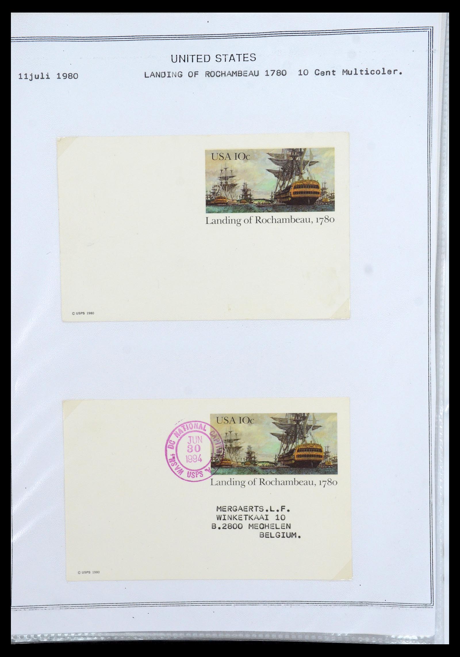 35934 346 - Stamp collection 35934 USA postal stationeries 1873-1984.