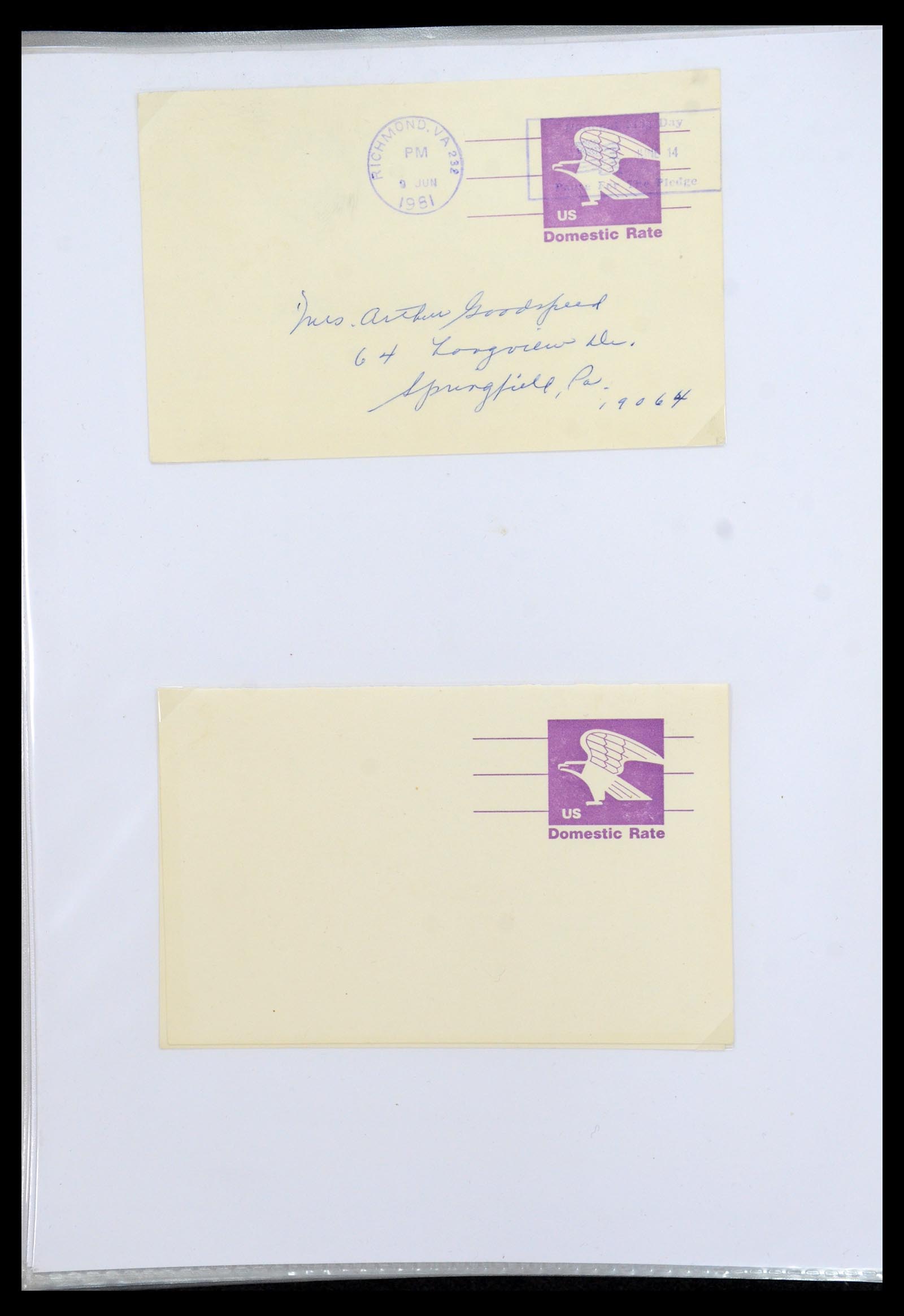 35934 352 - Stamp collection 35934 USA postal stationeries 1873-1984.