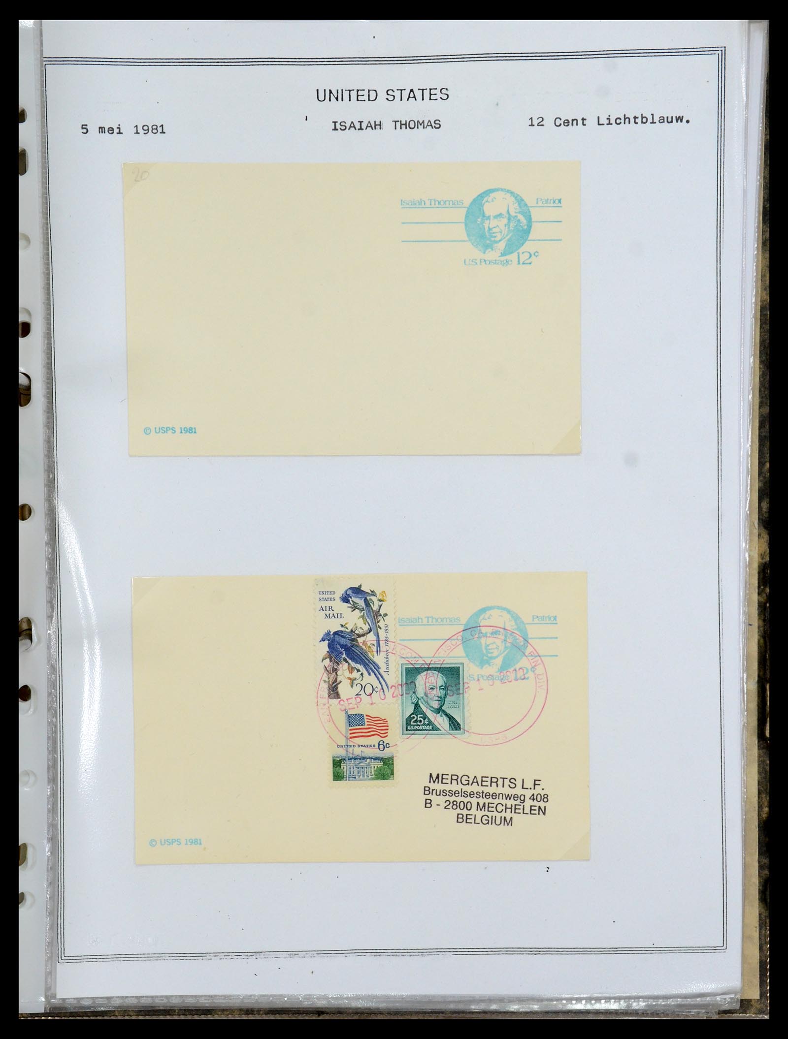 35934 354 - Stamp collection 35934 USA postal stationeries 1873-1984.