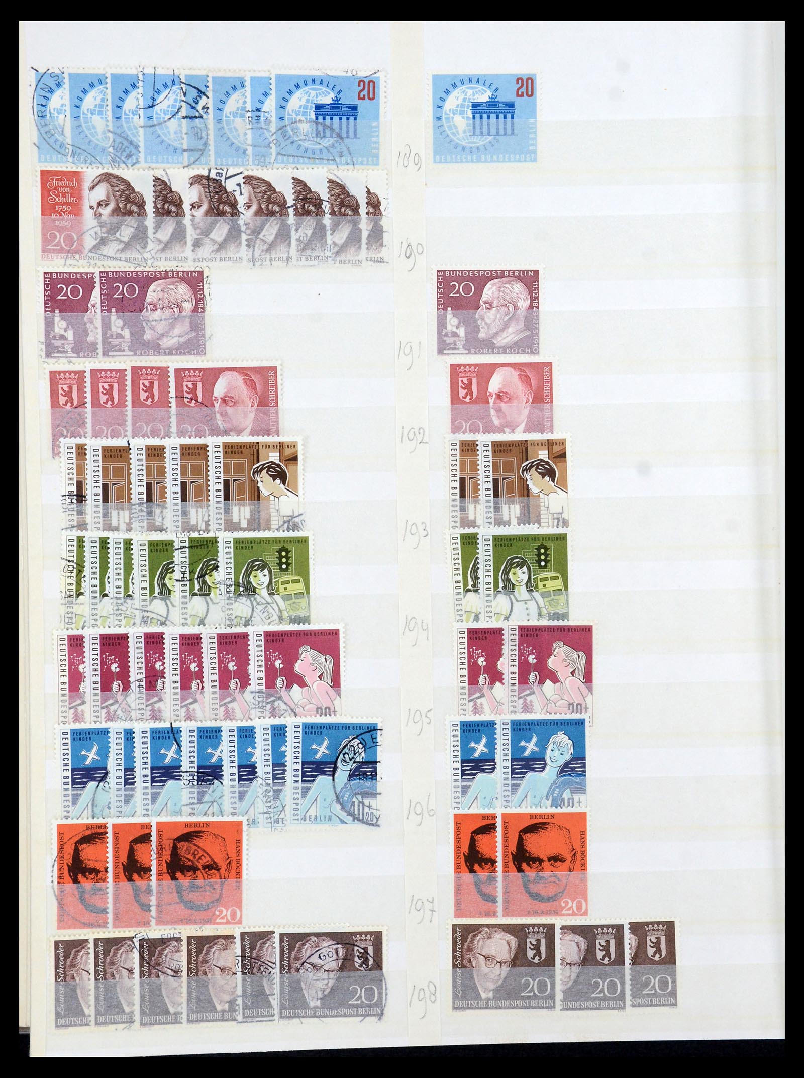 35936 010 - Postzegelverzameling 35936 Berlijn 1948-1990.