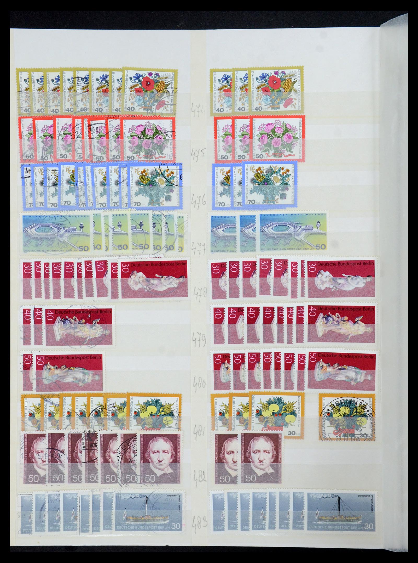 35936 038 - Postzegelverzameling 35936 Berlijn 1948-1990.