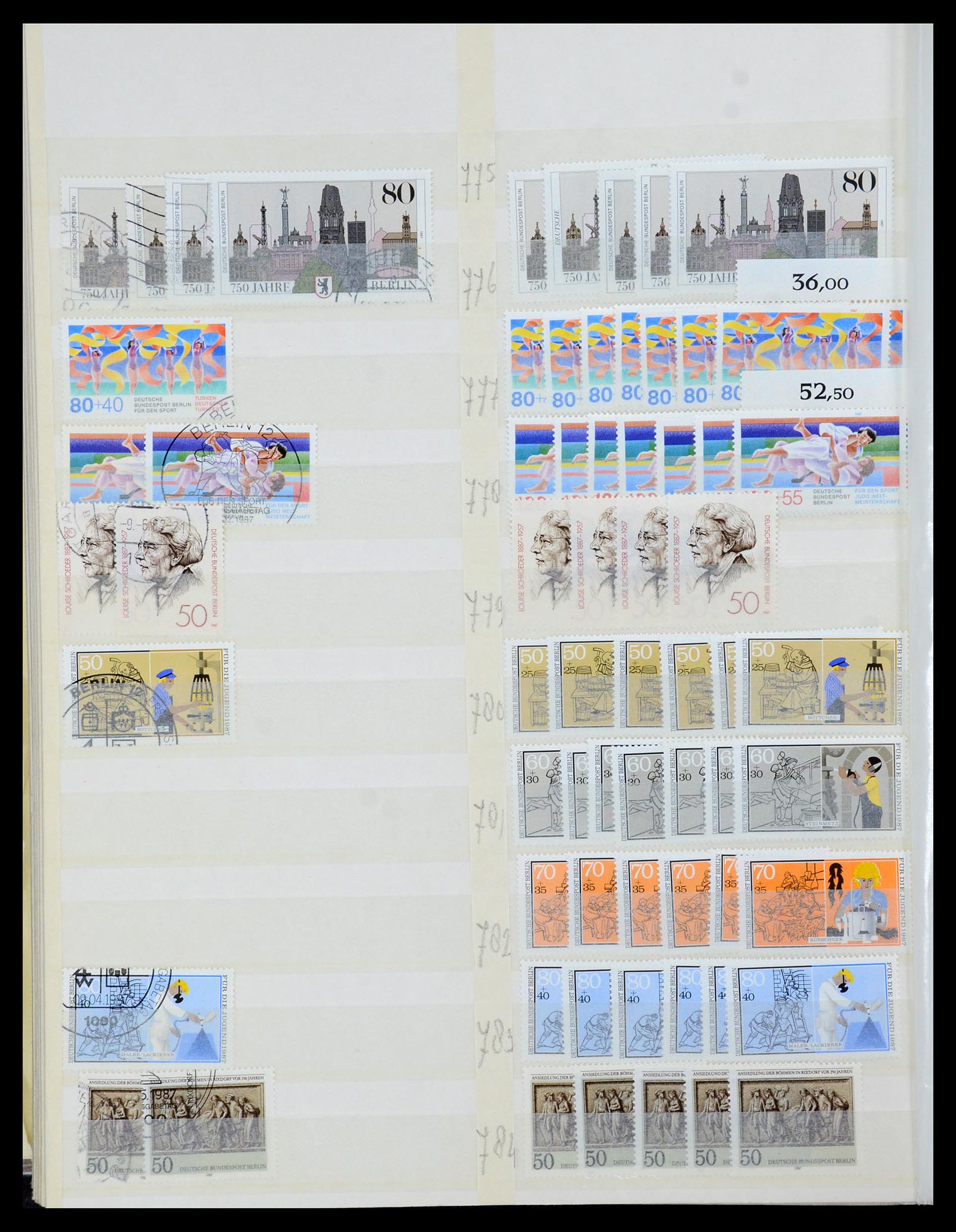 35936 068 - Postzegelverzameling 35936 Berlijn 1948-1990.