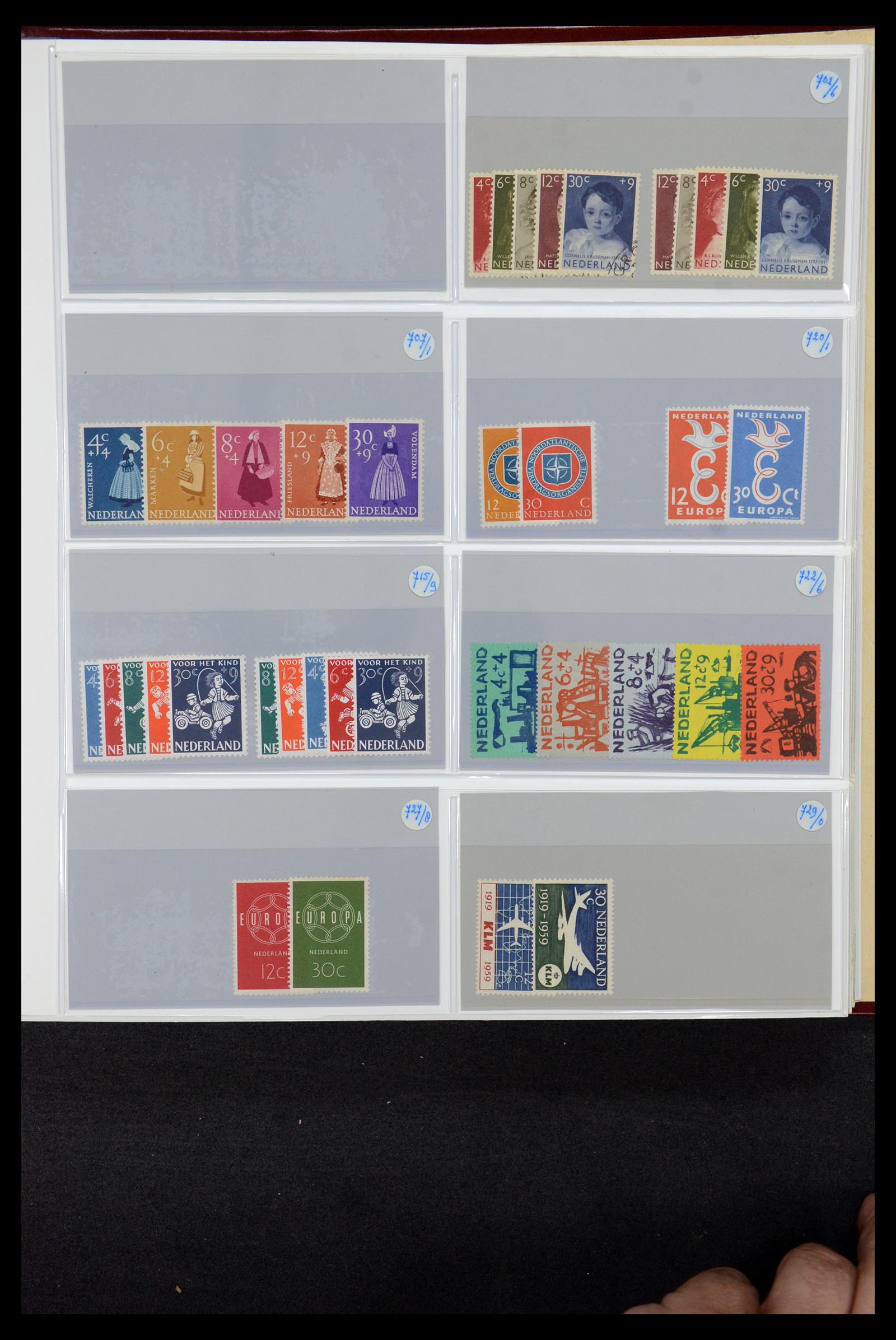 35937 013 - Postzegelverzameling 35937 Nederland 1852-1980.