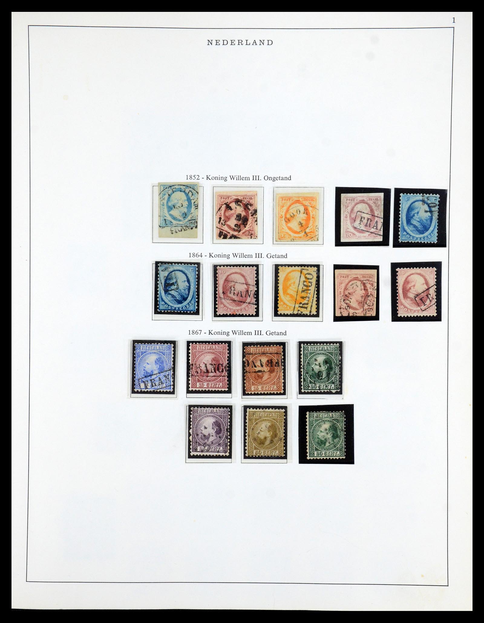 35938 001 - Postzegelverzameling 35938 Nederland 1852-1975.
