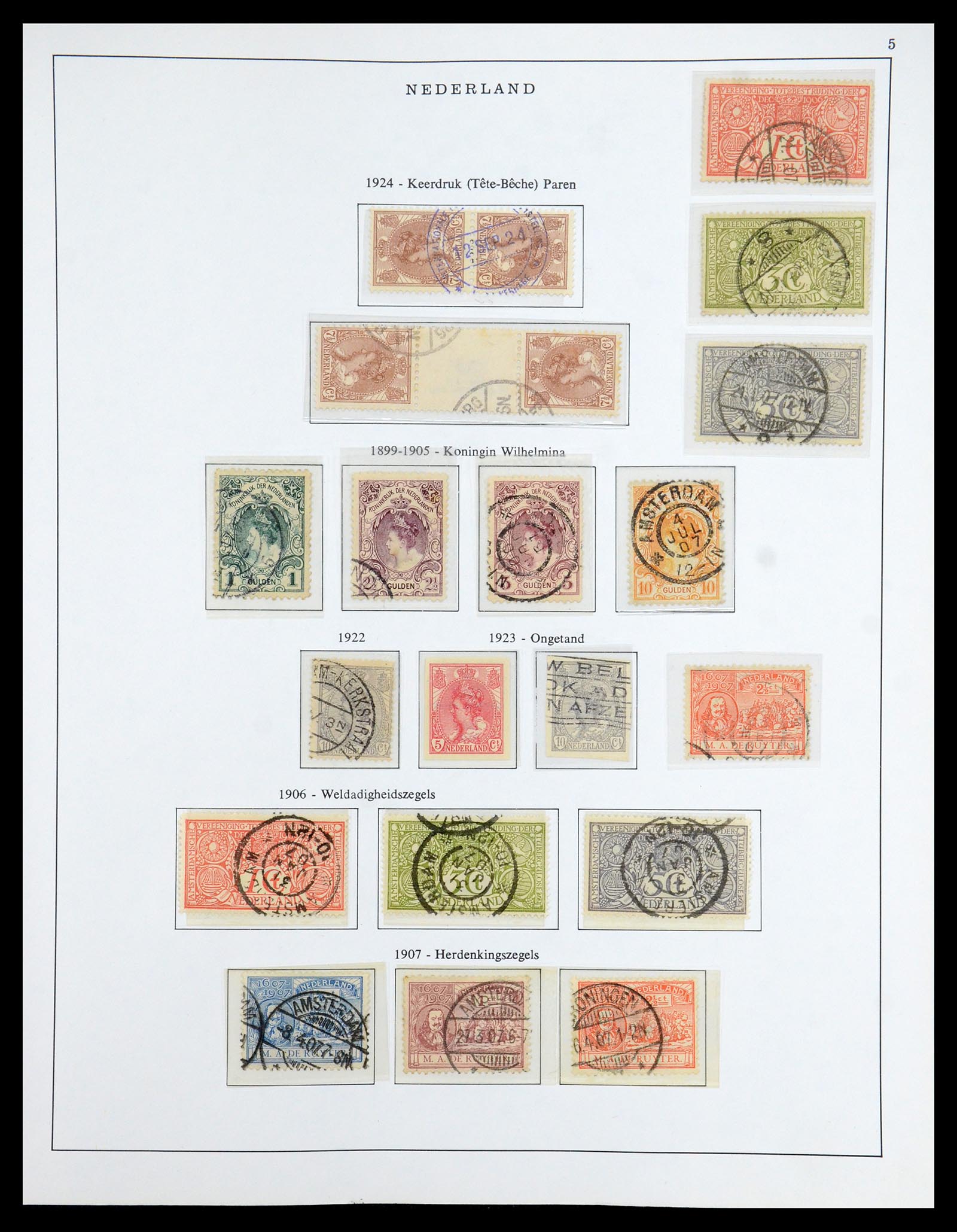 35938 005 - Postzegelverzameling 35938 Nederland 1852-1975.