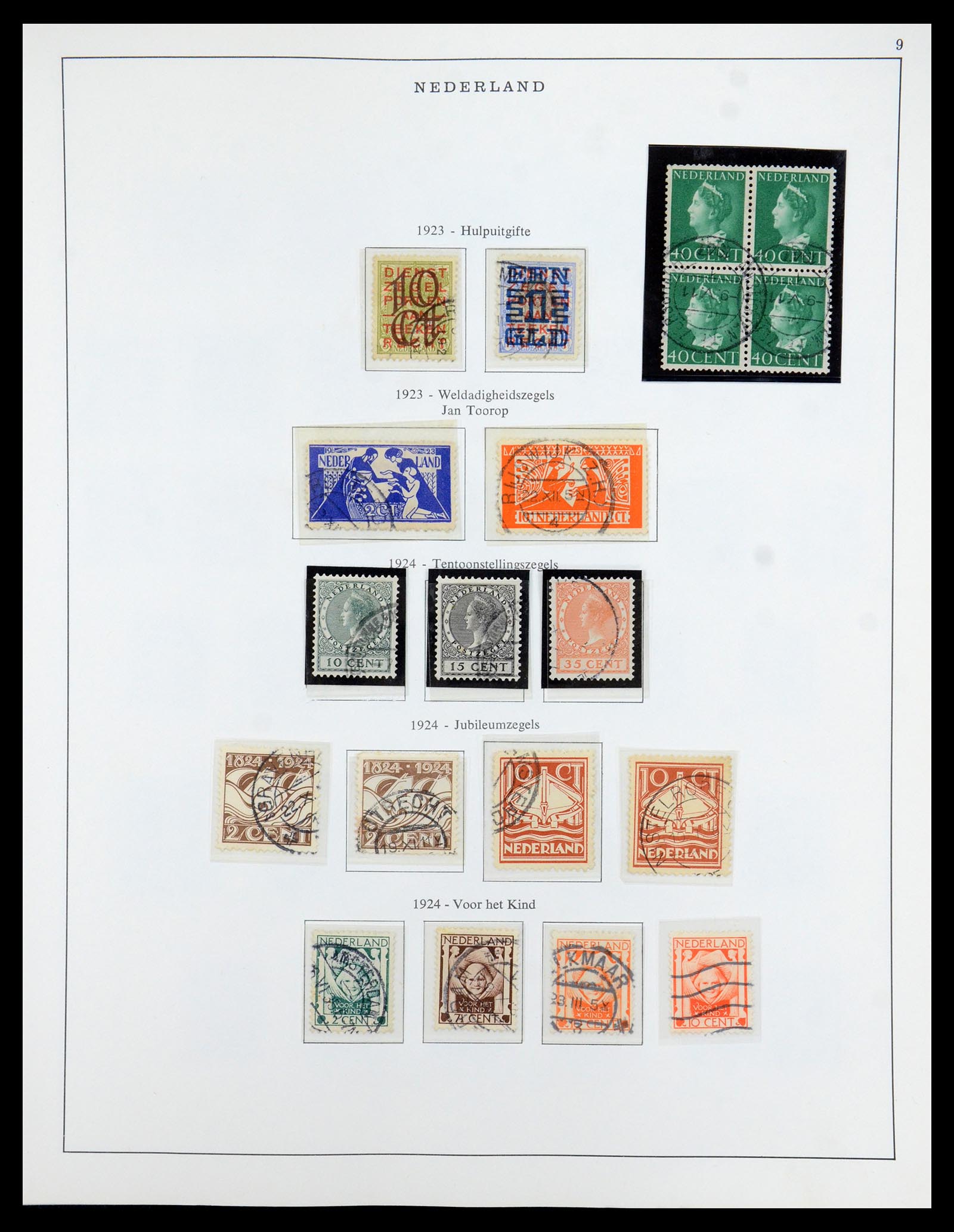 35938 009 - Postzegelverzameling 35938 Nederland 1852-1975.