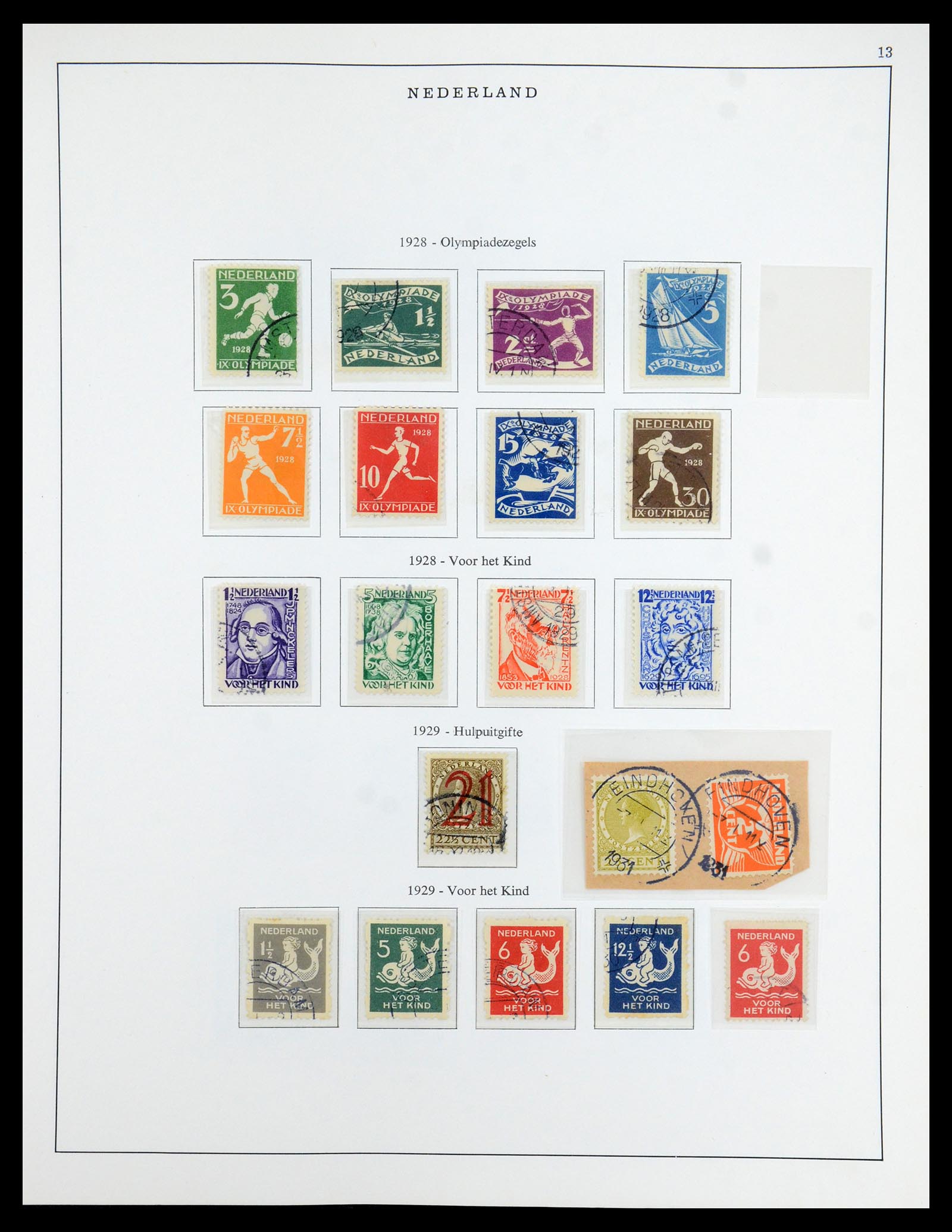 35938 013 - Postzegelverzameling 35938 Nederland 1852-1975.