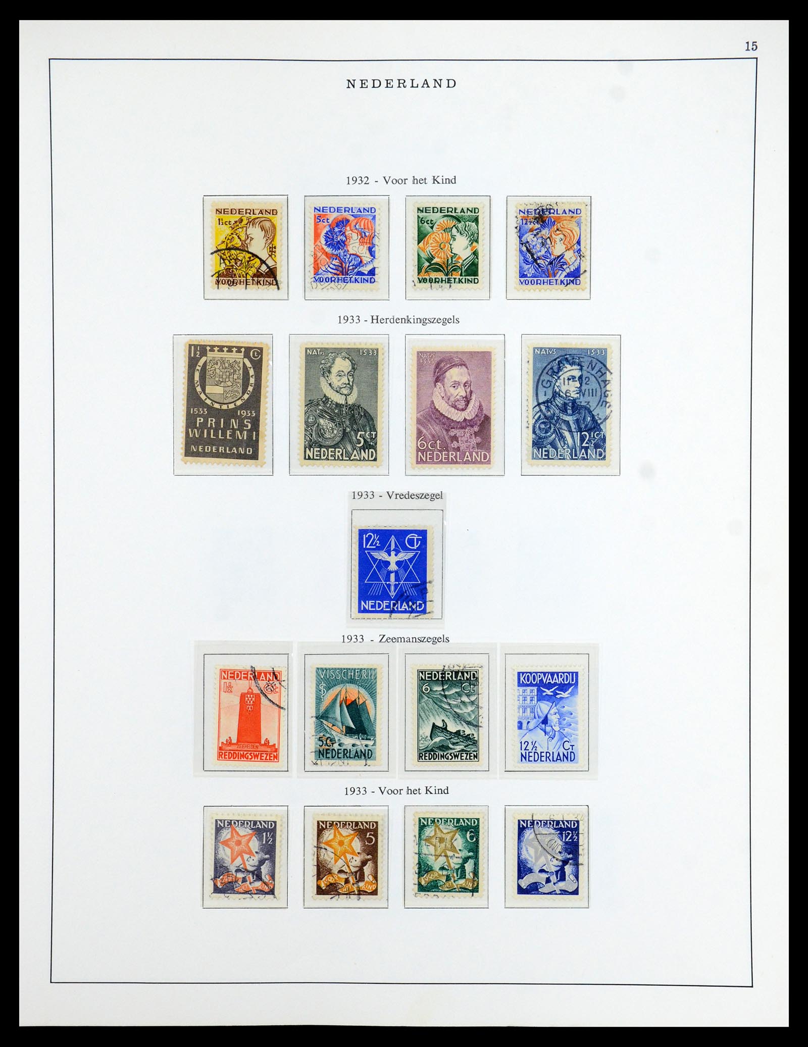 35938 015 - Postzegelverzameling 35938 Nederland 1852-1975.