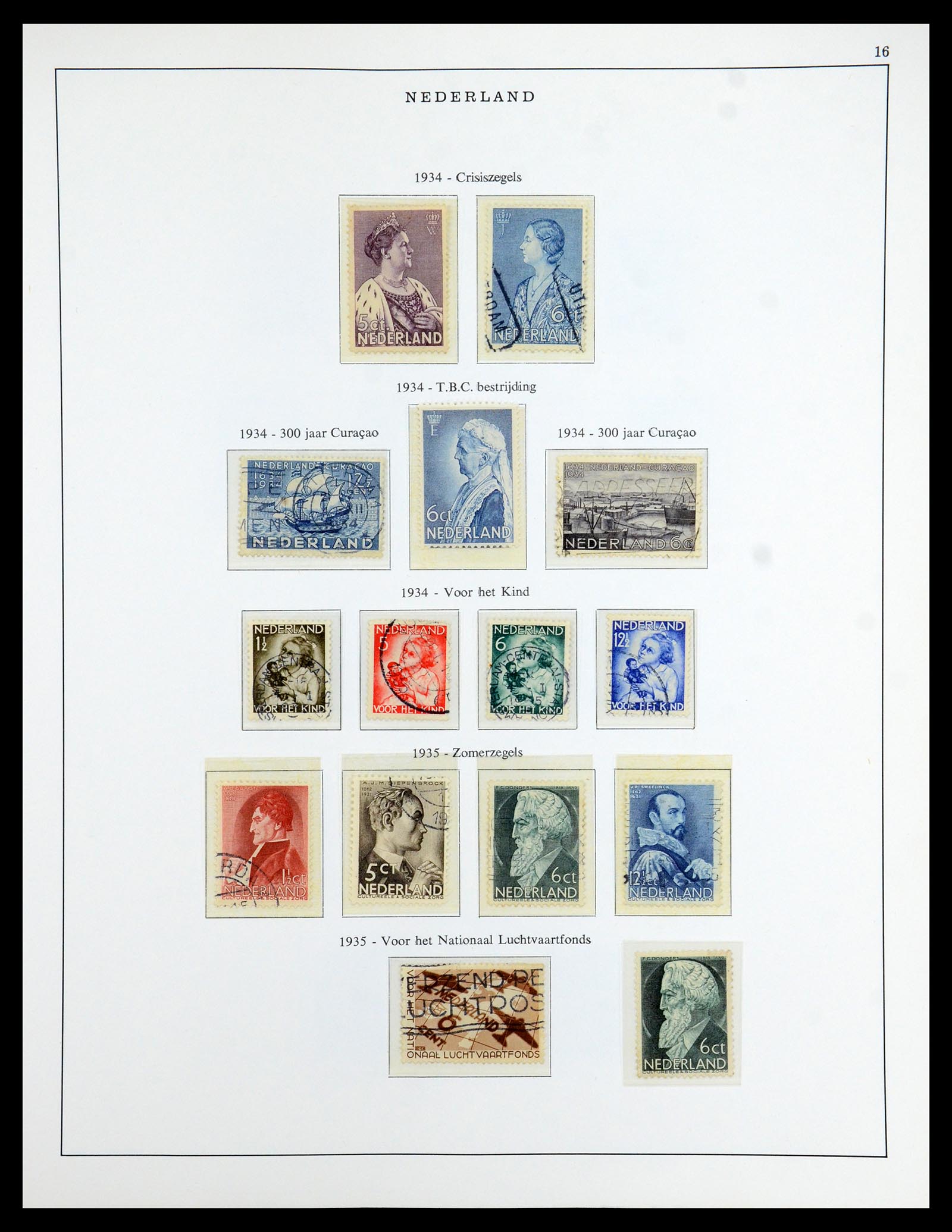 35938 016 - Postzegelverzameling 35938 Nederland 1852-1975.