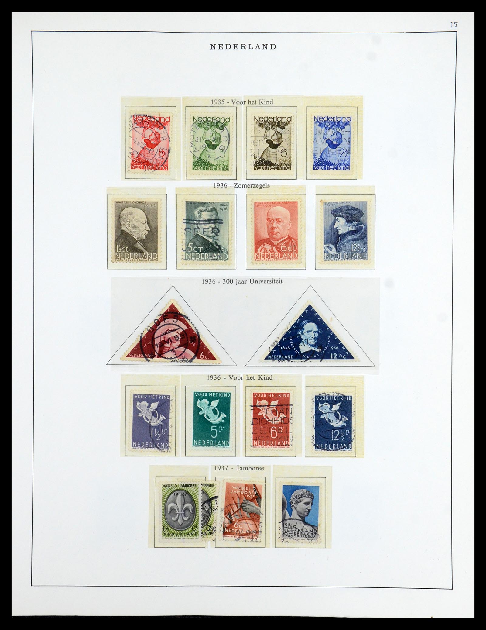 35938 017 - Postzegelverzameling 35938 Nederland 1852-1975.