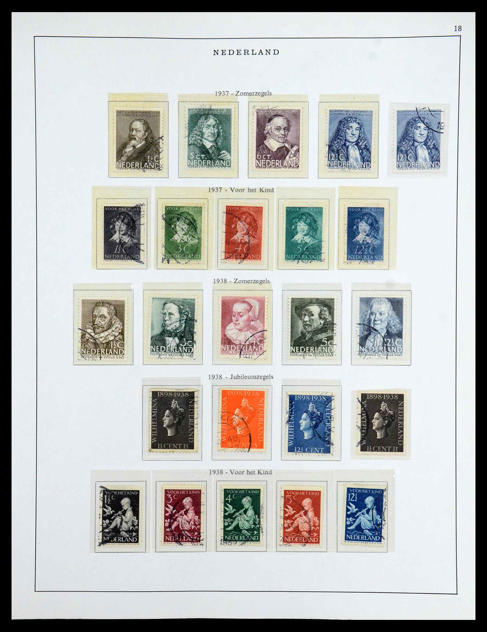 35938 018 - Postzegelverzameling 35938 Nederland 1852-1975.