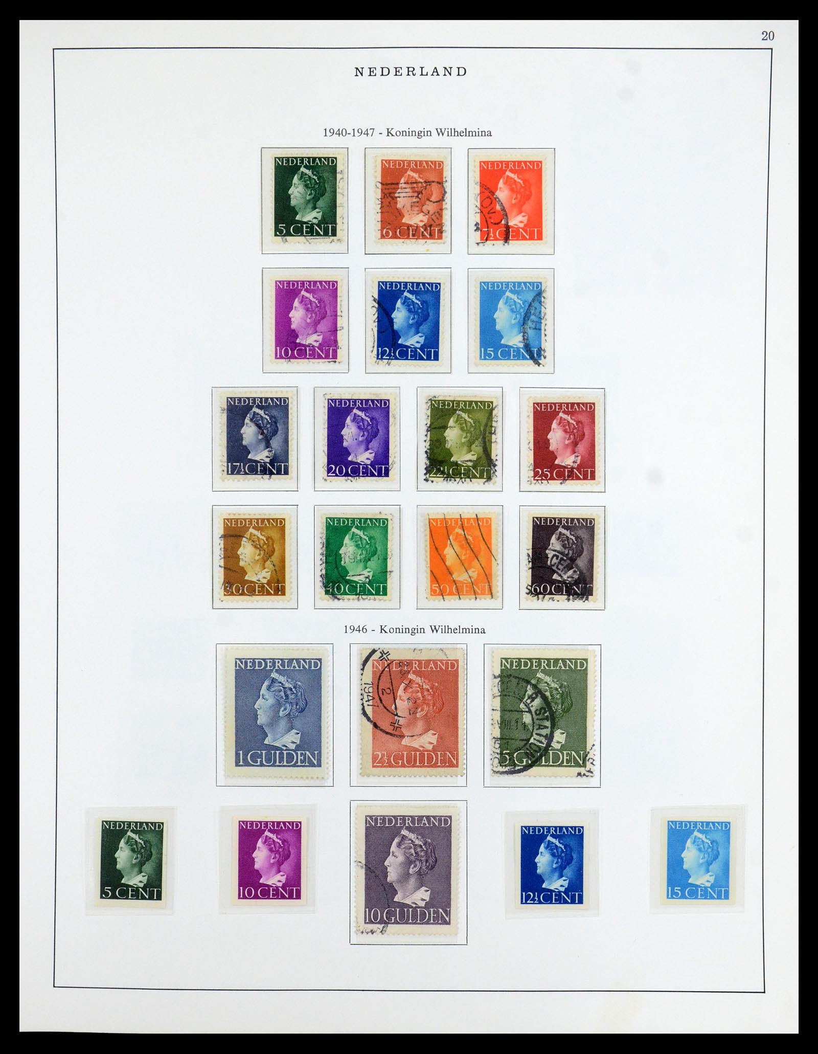 35938 020 - Postzegelverzameling 35938 Nederland 1852-1975.