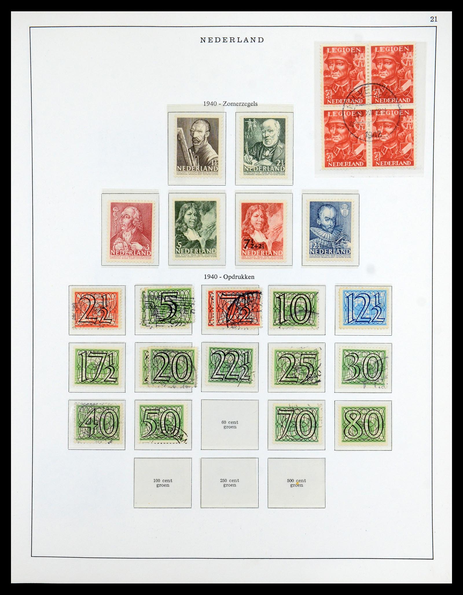 35938 021 - Postzegelverzameling 35938 Nederland 1852-1975.