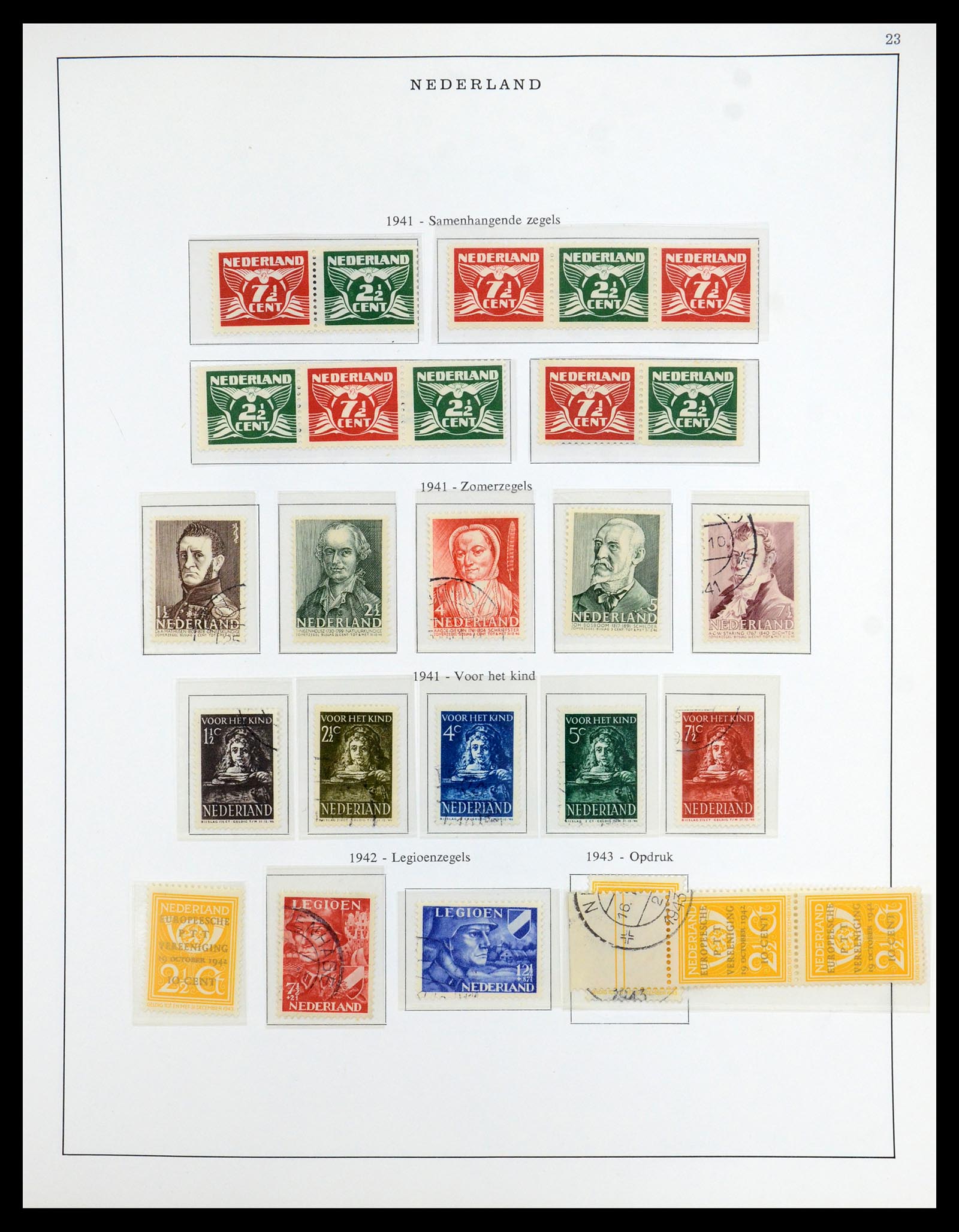 35938 023 - Postzegelverzameling 35938 Nederland 1852-1975.
