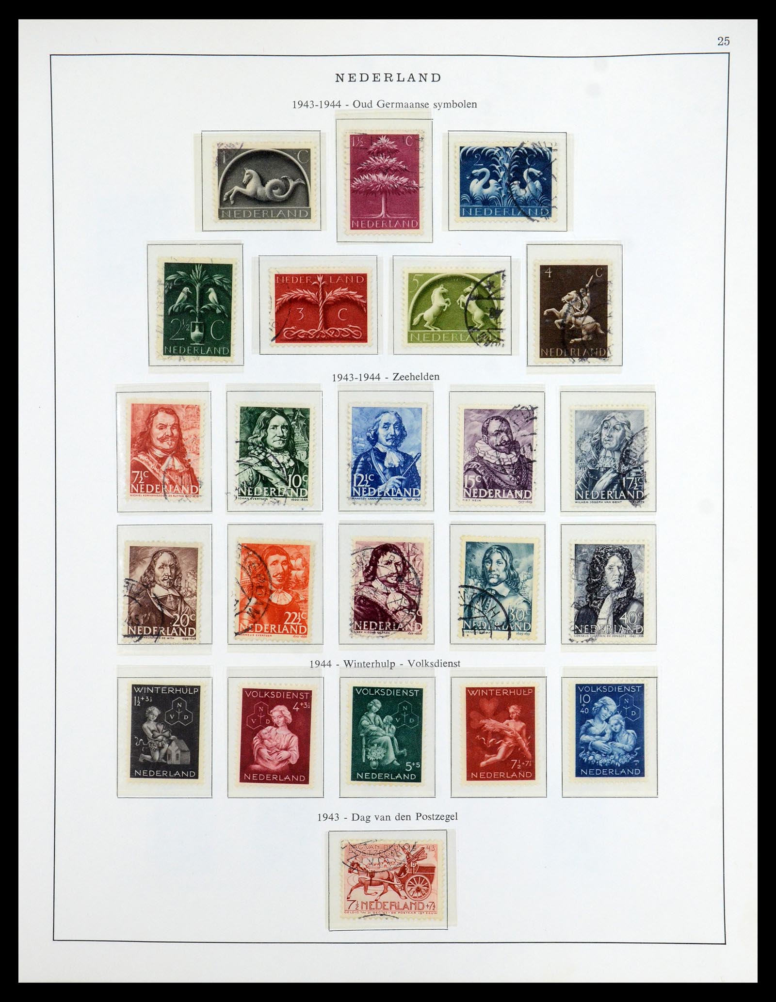 35938 025 - Postzegelverzameling 35938 Nederland 1852-1975.