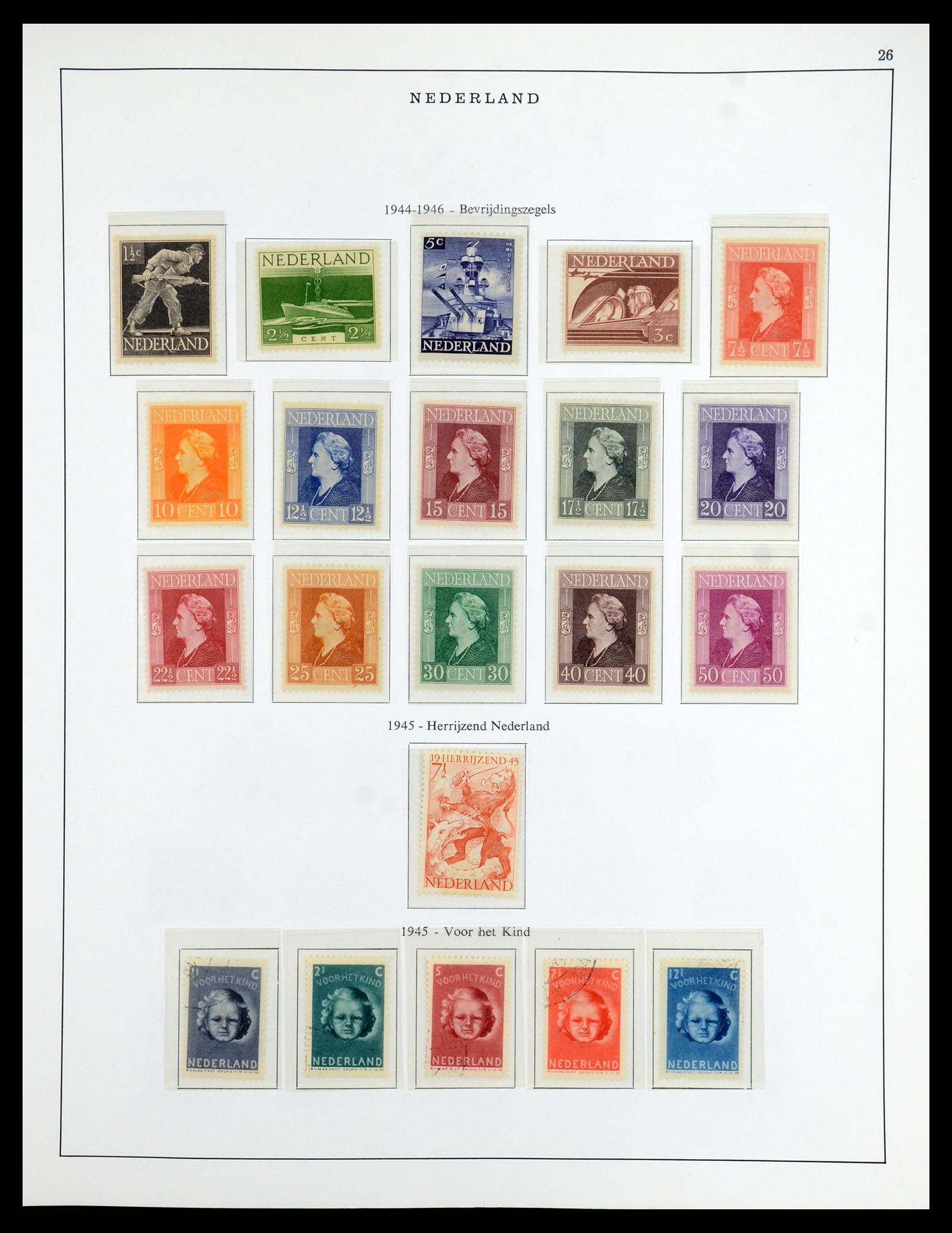 35938 026 - Postzegelverzameling 35938 Nederland 1852-1975.