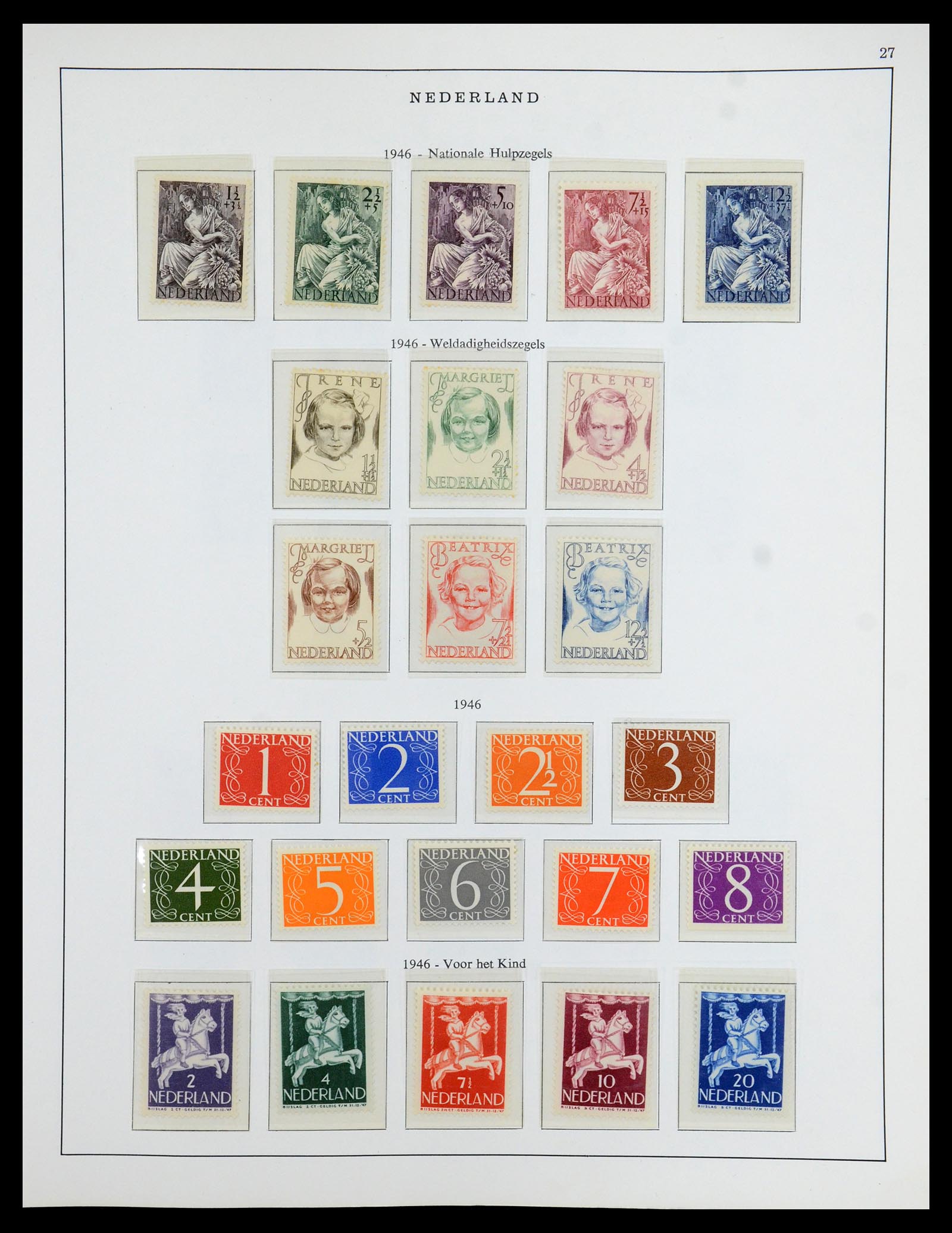 35938 027 - Postzegelverzameling 35938 Nederland 1852-1975.
