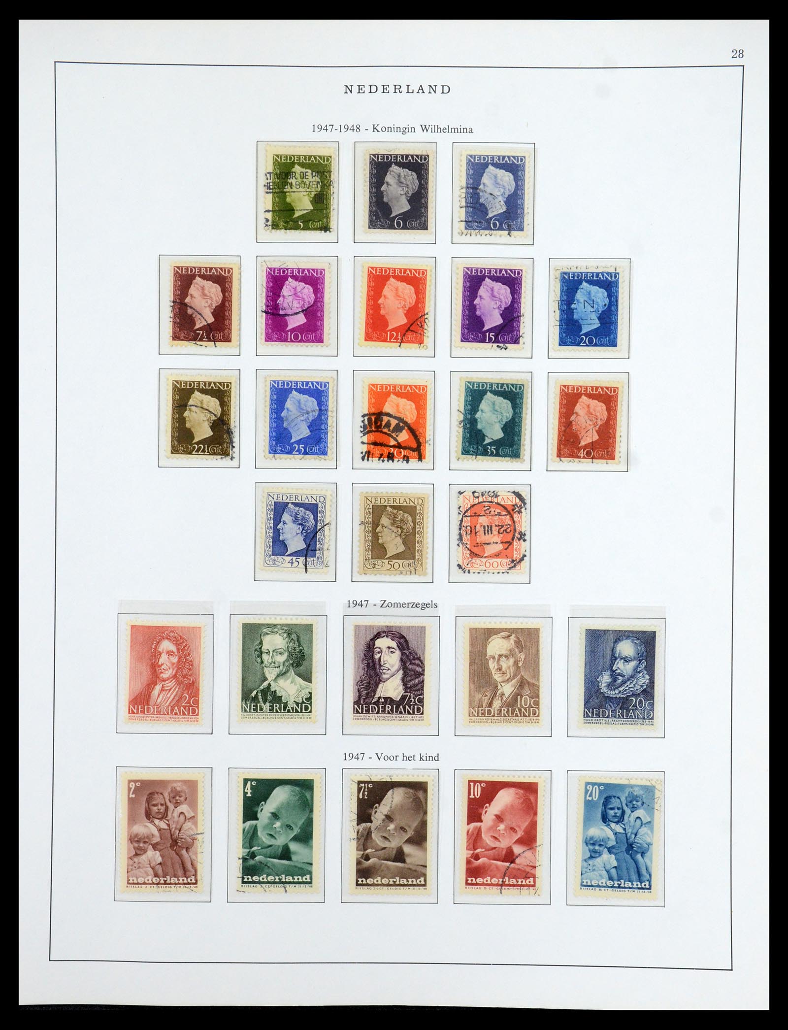 35938 028 - Postzegelverzameling 35938 Nederland 1852-1975.