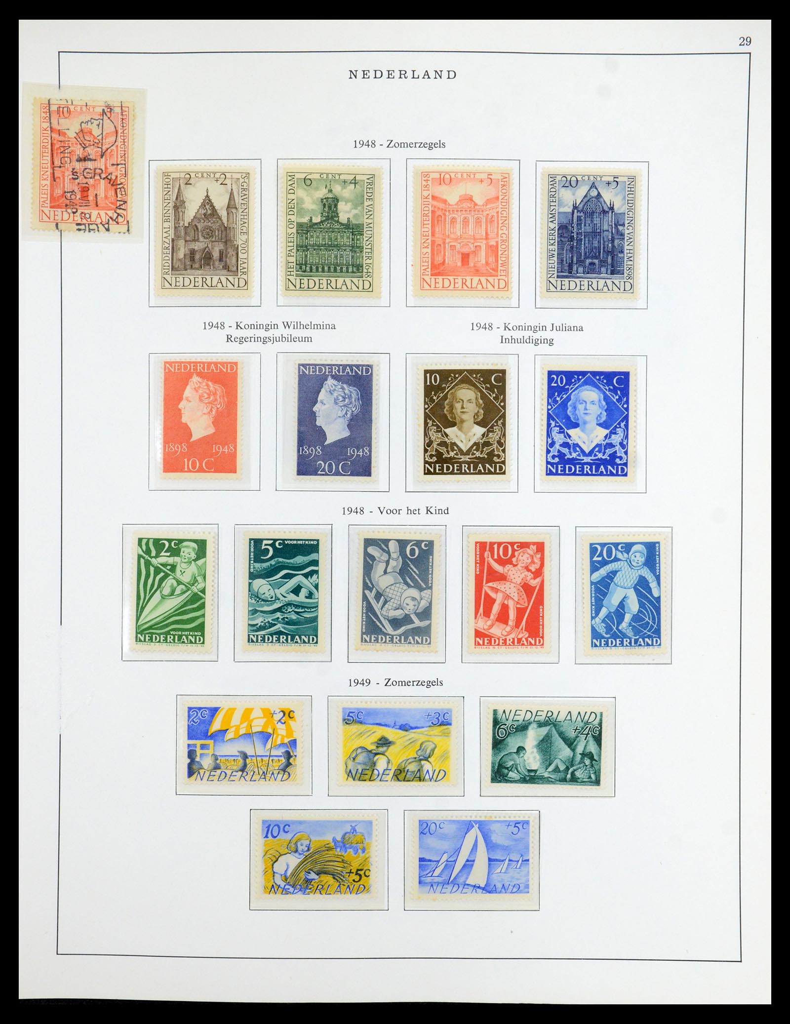 35938 029 - Postzegelverzameling 35938 Nederland 1852-1975.