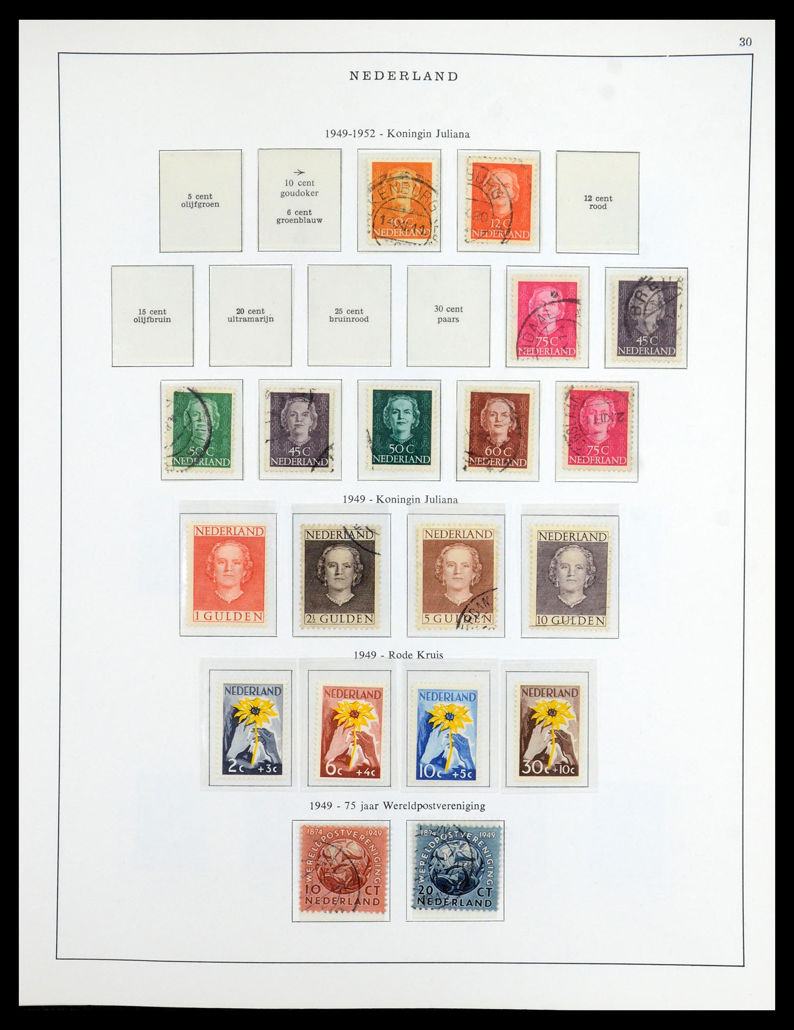 35938 030 - Postzegelverzameling 35938 Nederland 1852-1975.