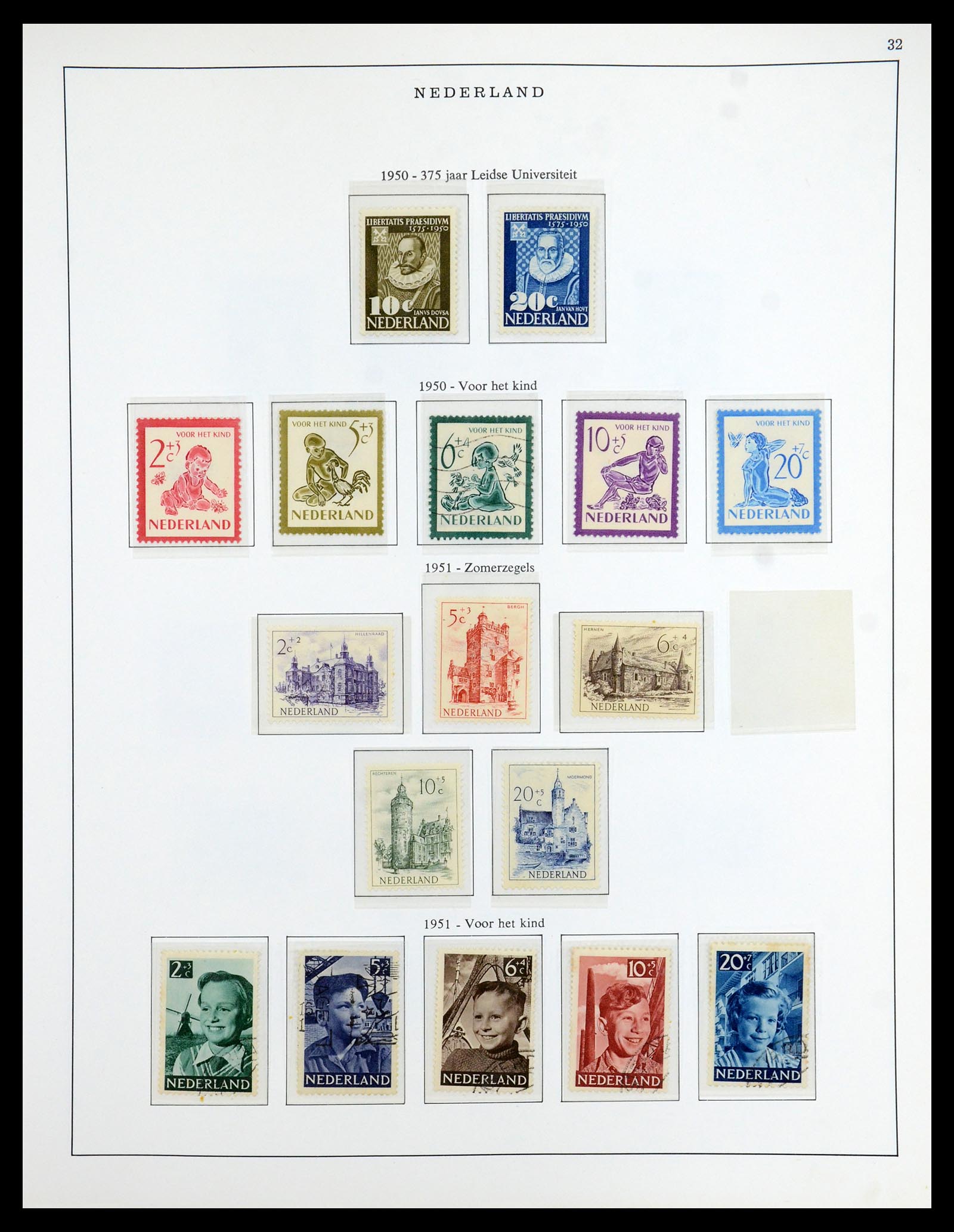 35938 032 - Postzegelverzameling 35938 Nederland 1852-1975.
