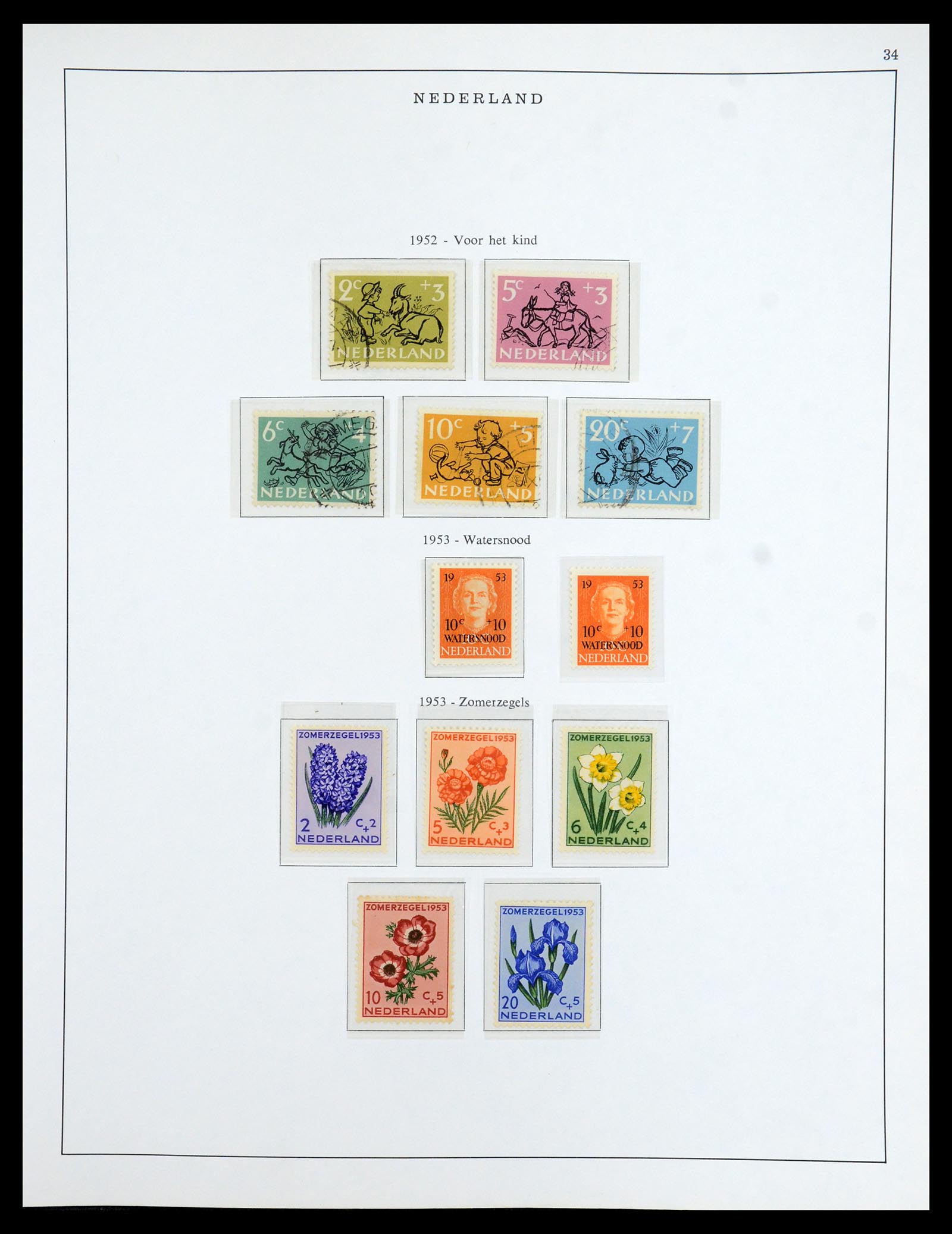 35938 034 - Postzegelverzameling 35938 Nederland 1852-1975.