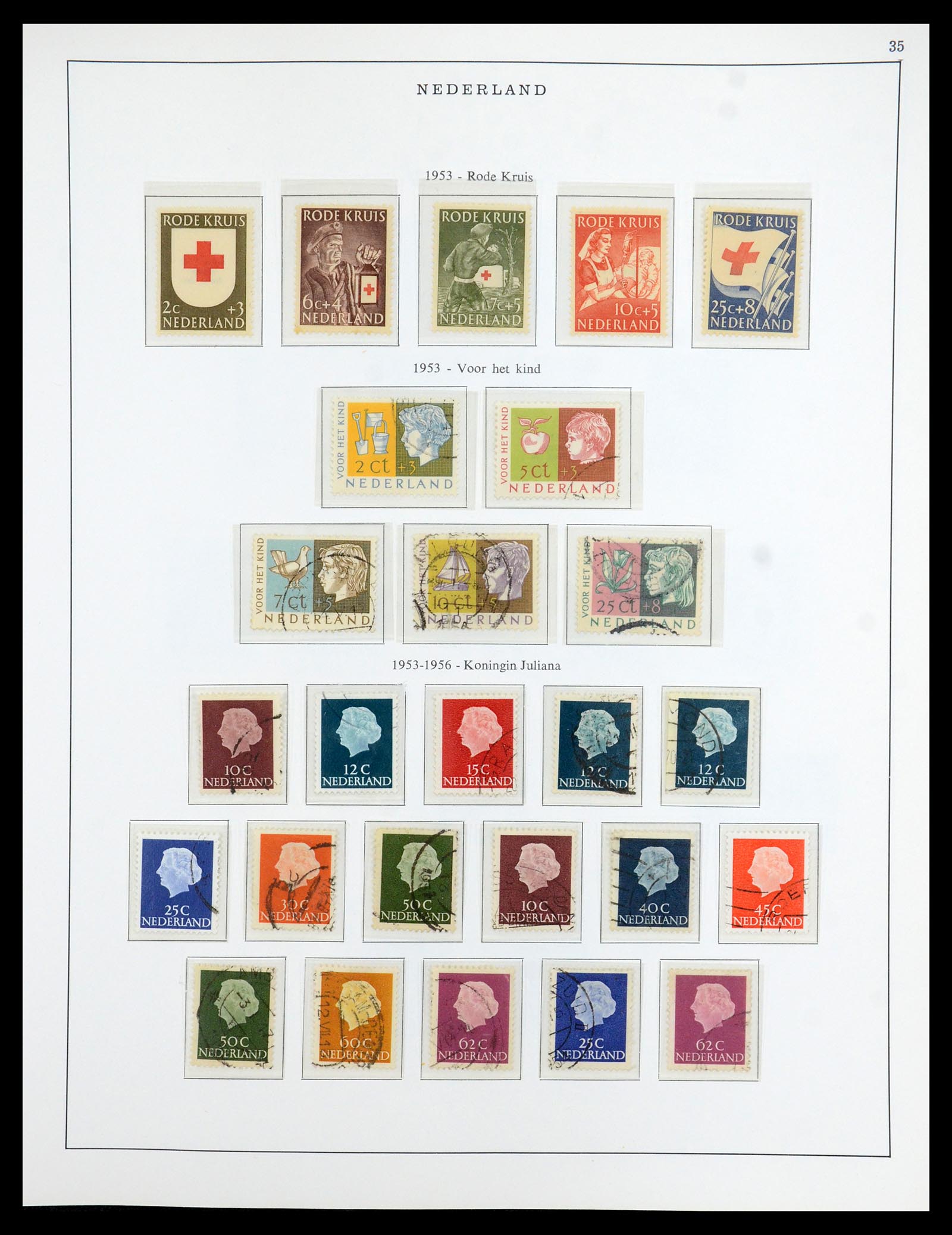 35938 035 - Postzegelverzameling 35938 Nederland 1852-1975.