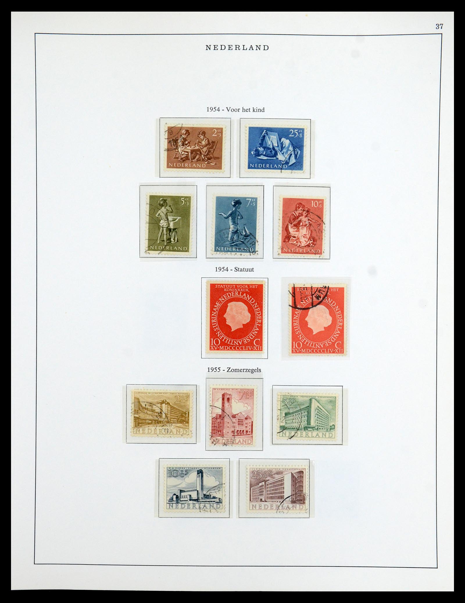 35938 037 - Postzegelverzameling 35938 Nederland 1852-1975.