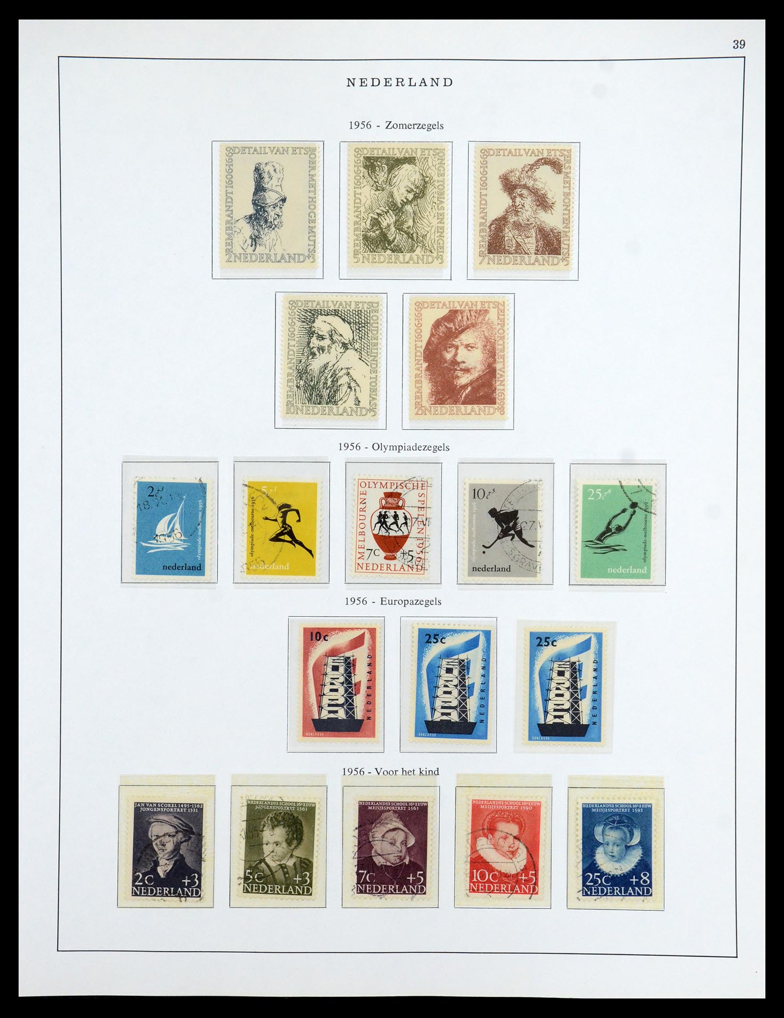 35938 039 - Postzegelverzameling 35938 Nederland 1852-1975.