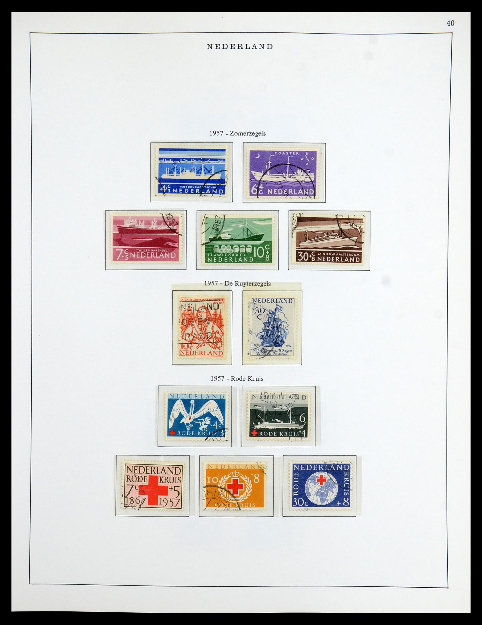 35938 040 - Postzegelverzameling 35938 Nederland 1852-1975.