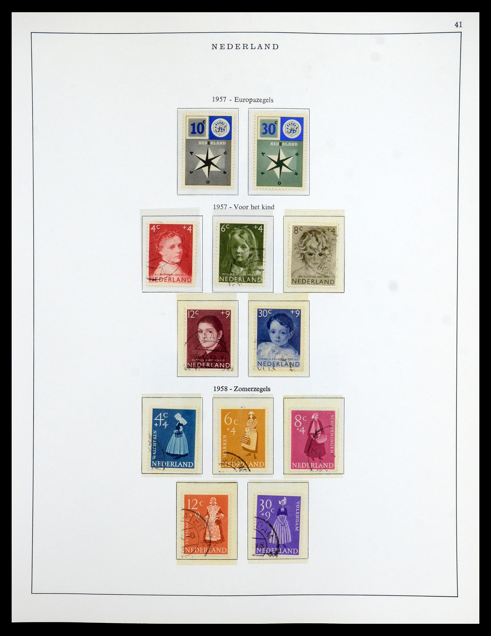 35938 041 - Postzegelverzameling 35938 Nederland 1852-1975.