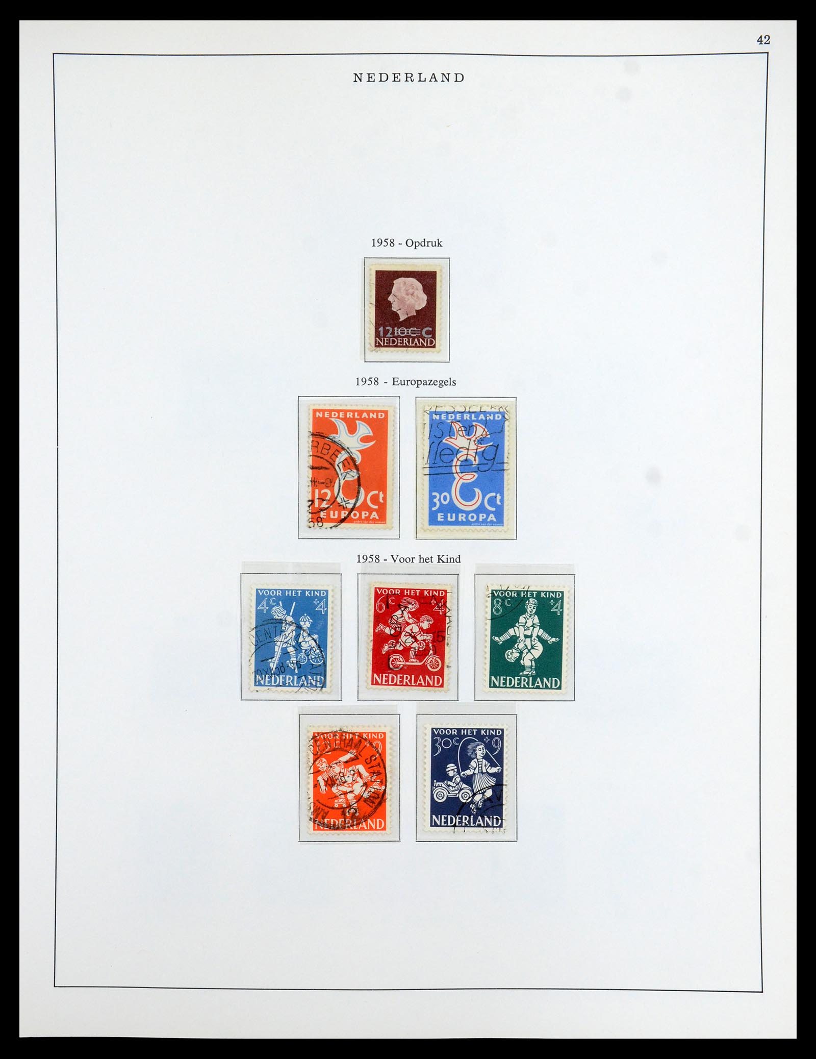 35938 042 - Postzegelverzameling 35938 Nederland 1852-1975.