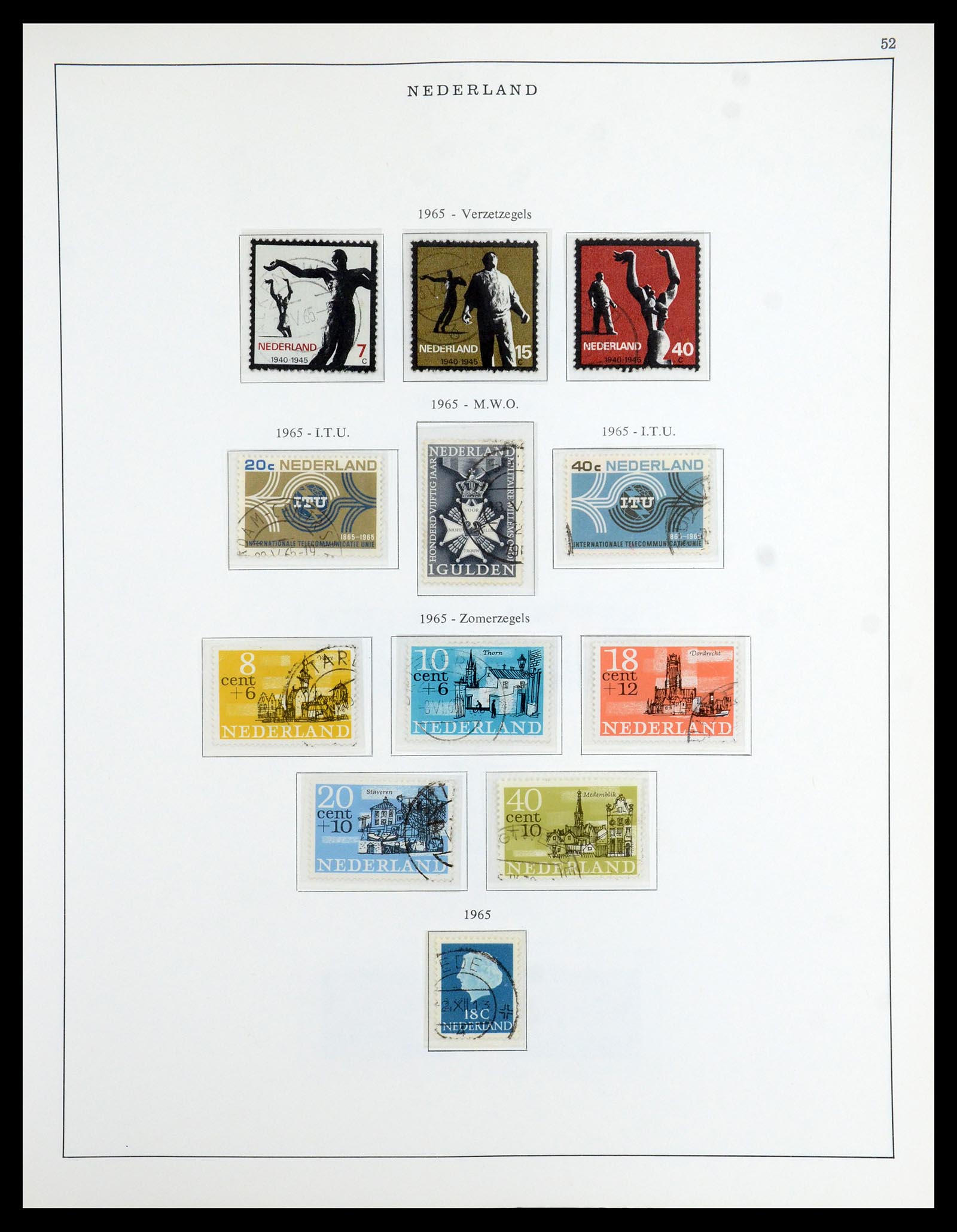 35938 052 - Postzegelverzameling 35938 Nederland 1852-1975.