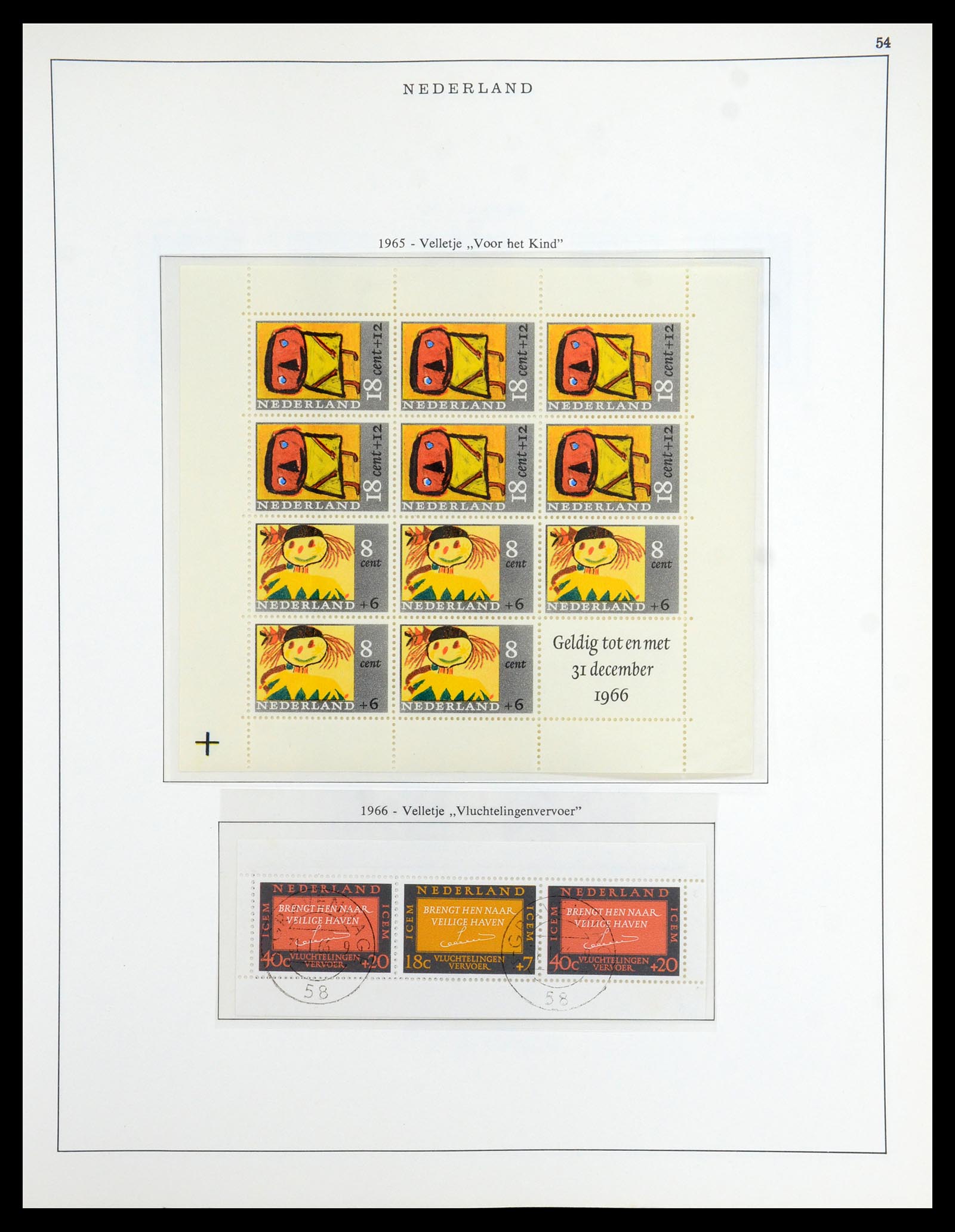 35938 054 - Postzegelverzameling 35938 Nederland 1852-1975.