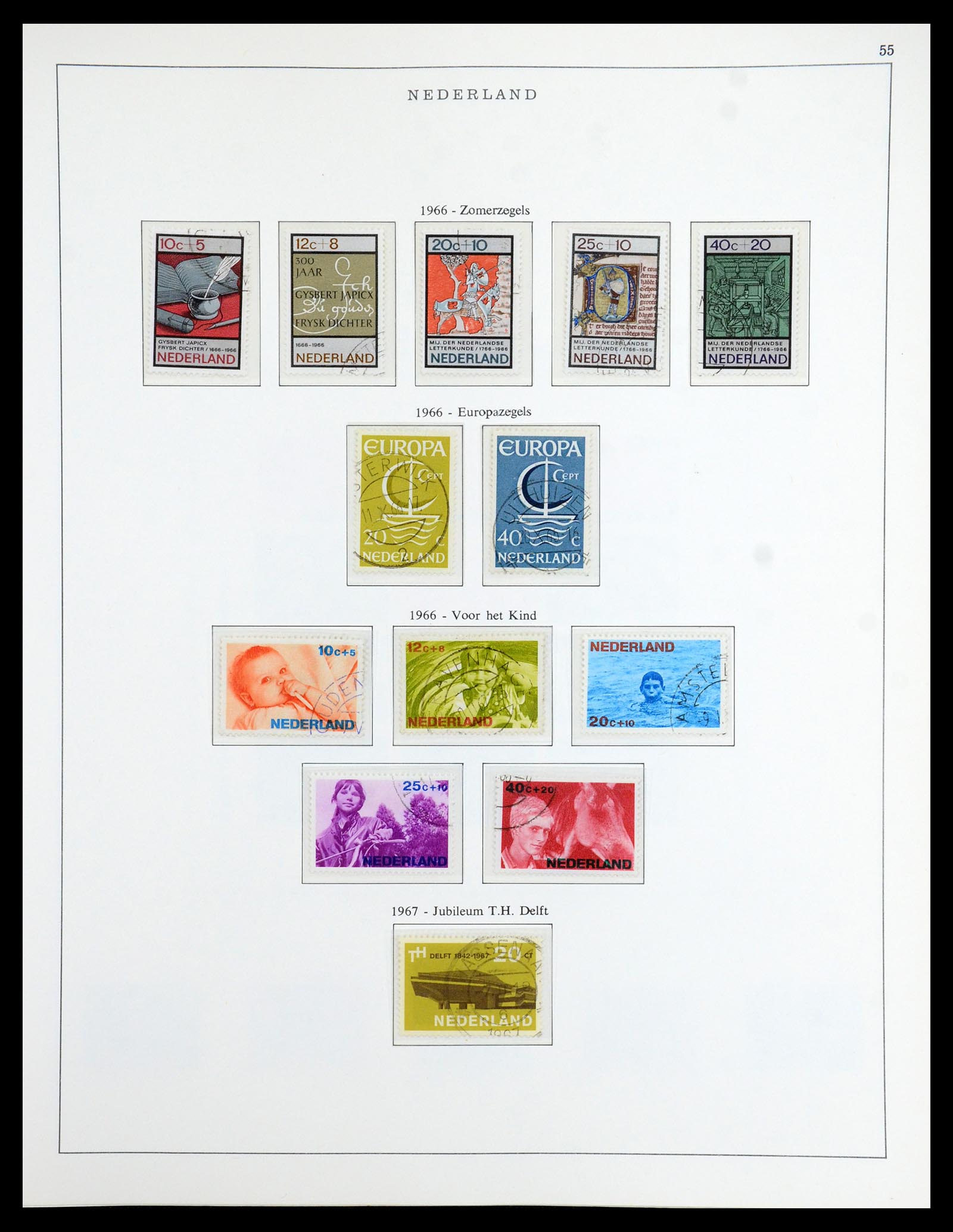 35938 055 - Postzegelverzameling 35938 Nederland 1852-1975.