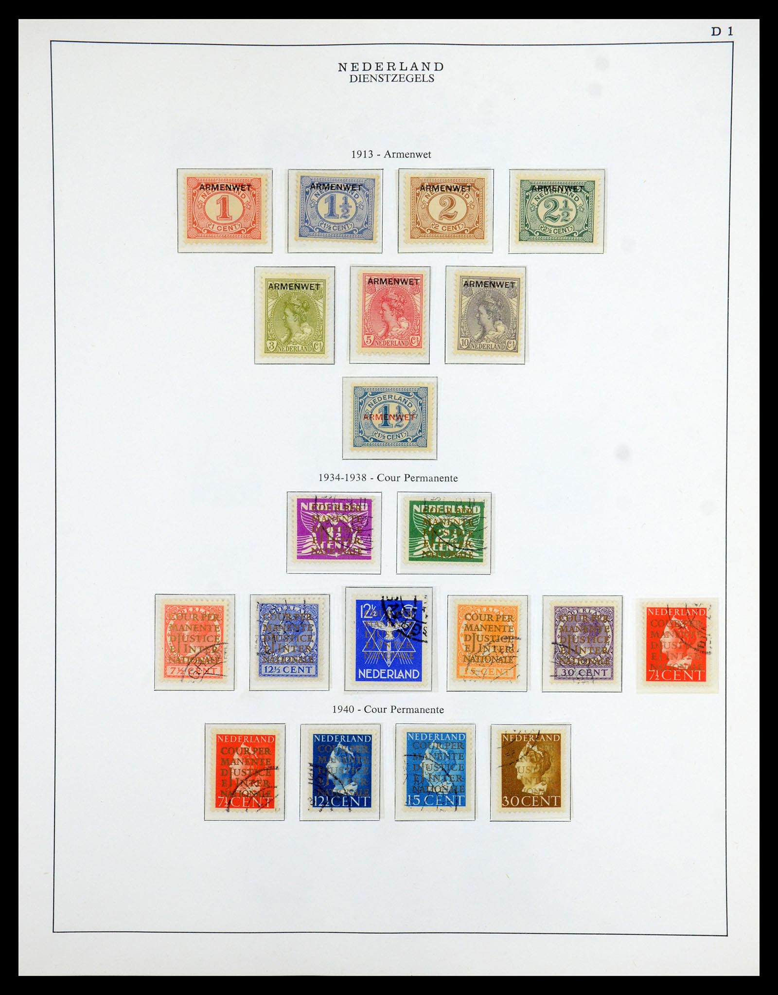 35938 101 - Postzegelverzameling 35938 Nederland 1852-1975.